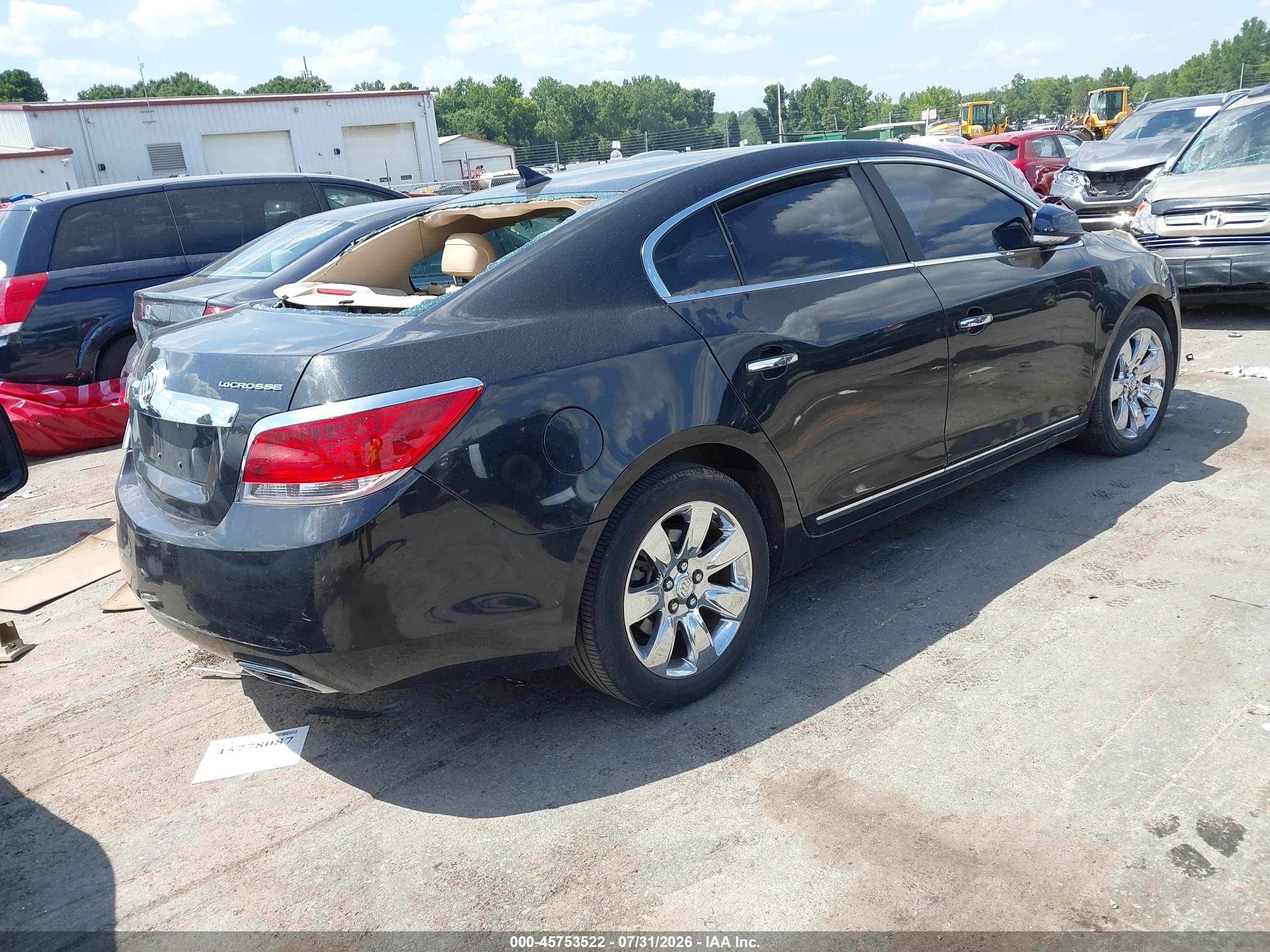 2012 Buick Lacrosse Leather Group Blue vin: 1G4GC5G39CF371674