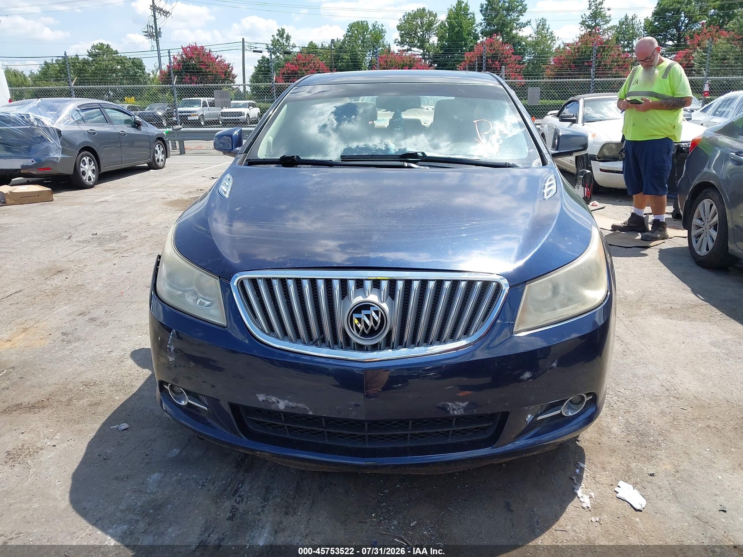 2012 Buick Lacrosse Leather Group Blue vin: 1G4GC5G39CF371674