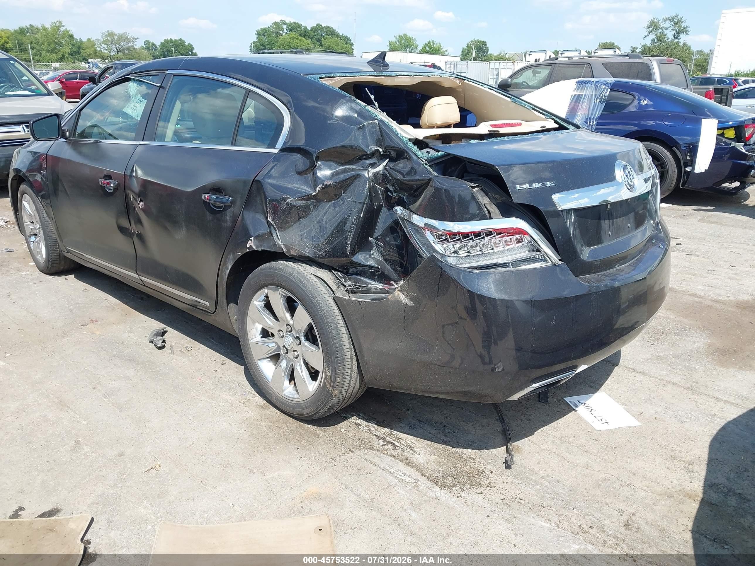 2012 Buick Lacrosse Leather Group Blue vin: 1G4GC5G39CF371674