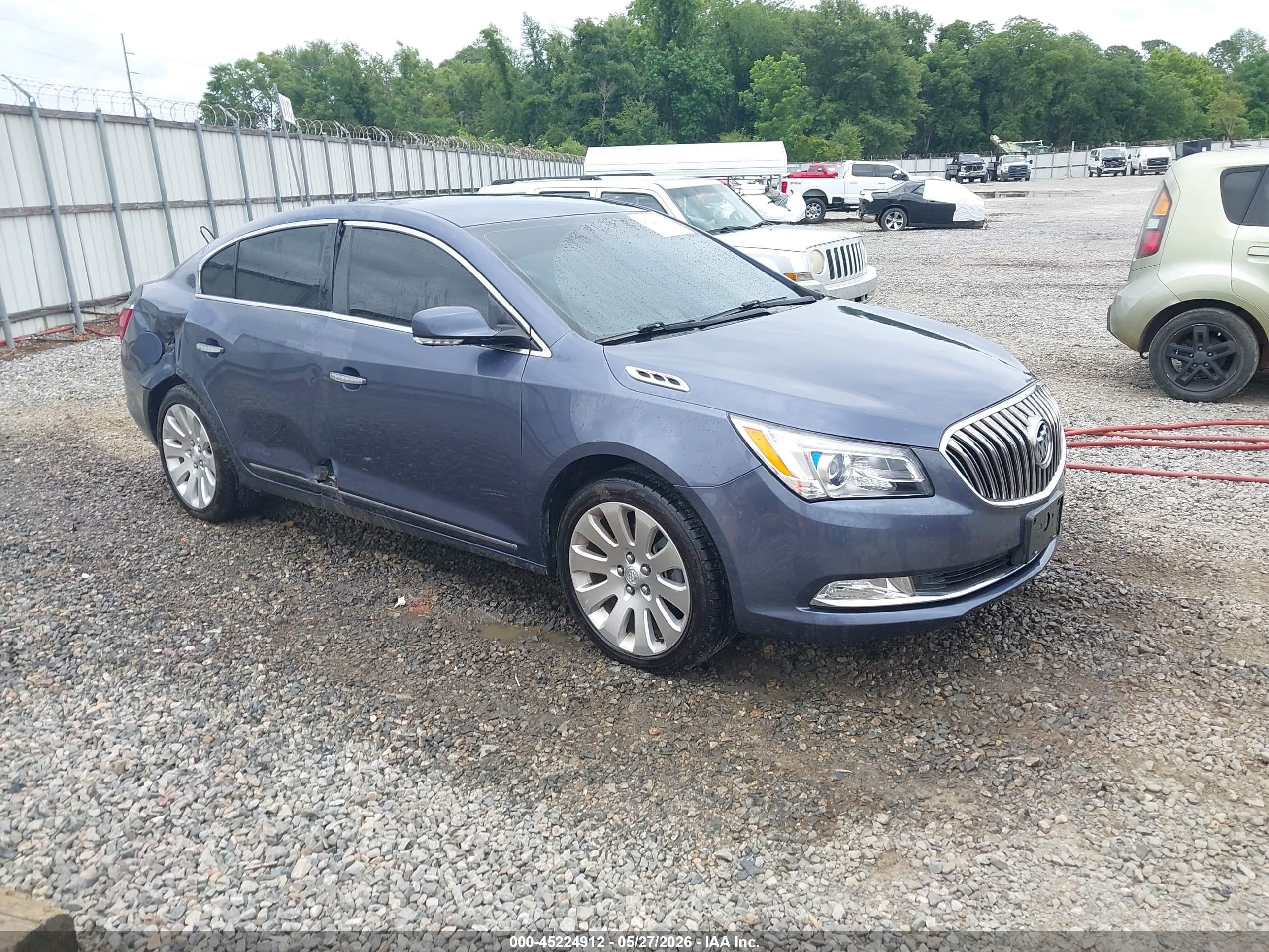 2014 Buick Lacrosse Leather Group Blue vin: 1G4GC5G39EF126747