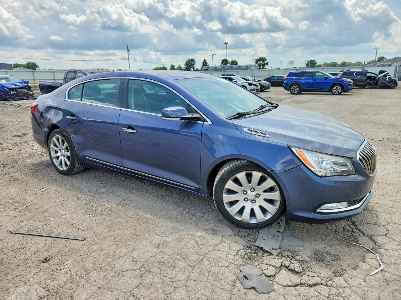 2014 Buick Lacrosse Blue vin: 1G4GC5G39EF250887