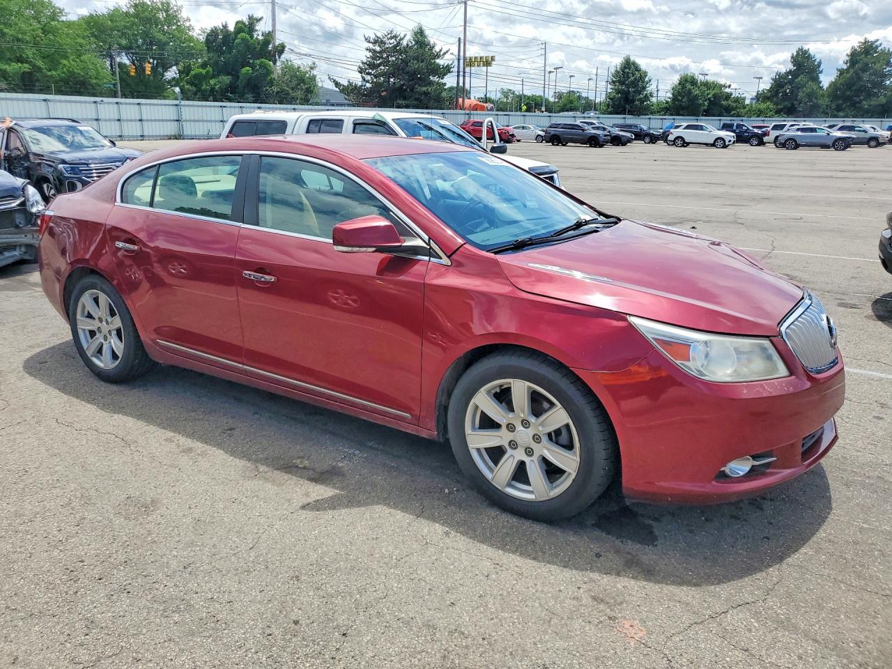 2011 Buick Lacrosse Cxl Burgundy vin: 1G4GC5GD2BF264957