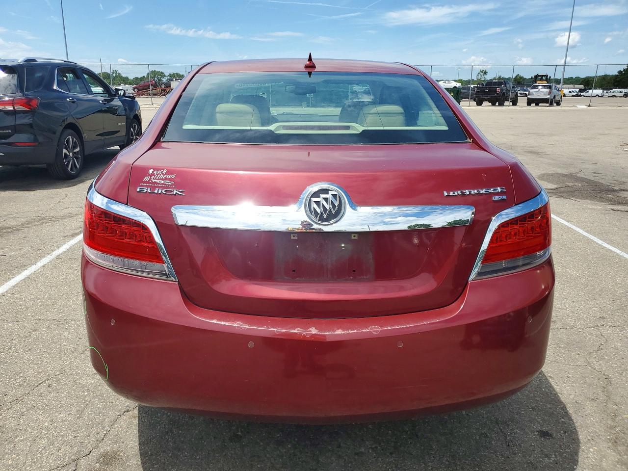 2011 Buick Lacrosse Cxl Burgundy vin: 1G4GC5GD2BF264957