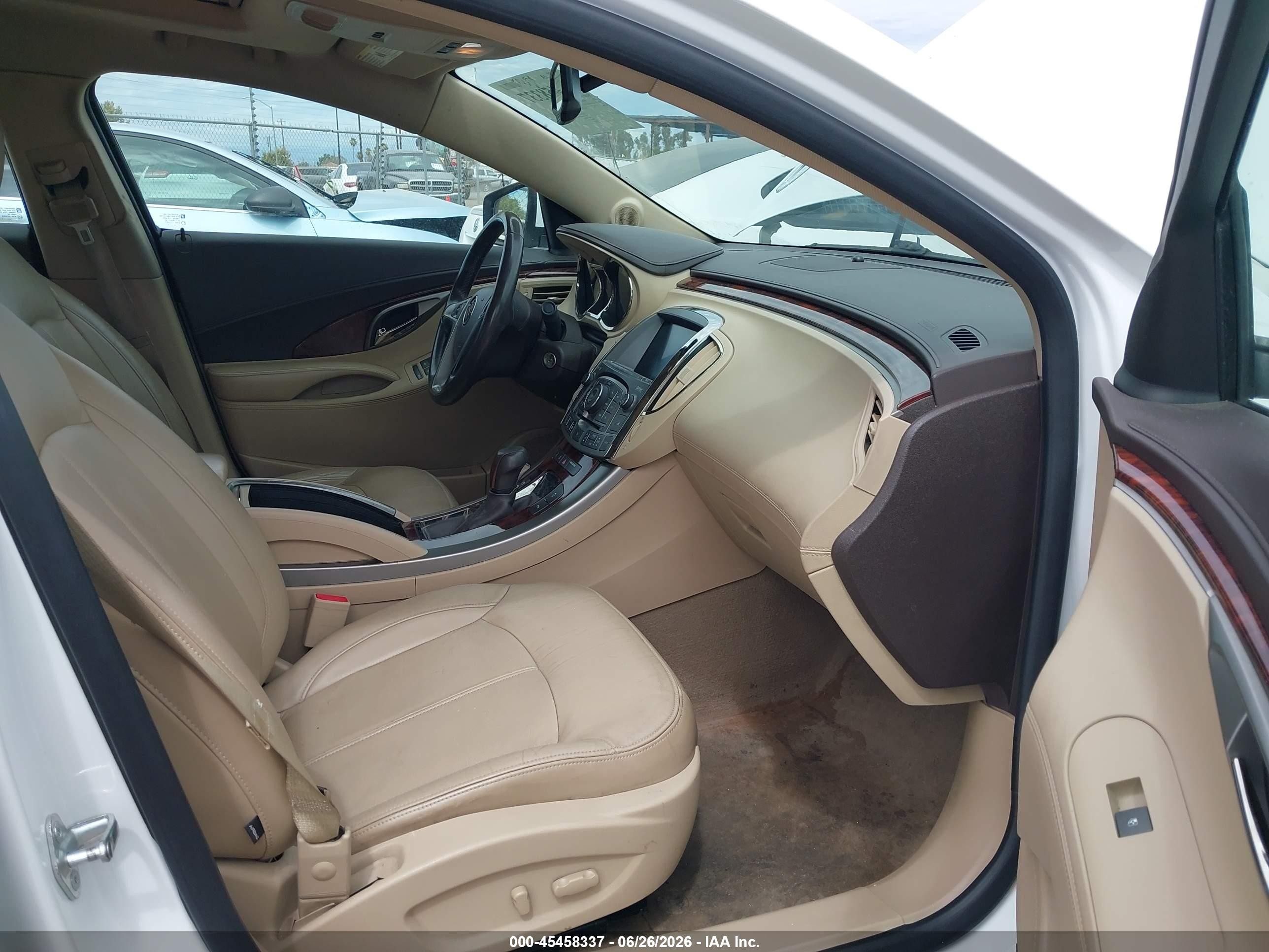 2011 Buick Lacrosse Cxl White vin: 1G4GC5GD6BF326473
