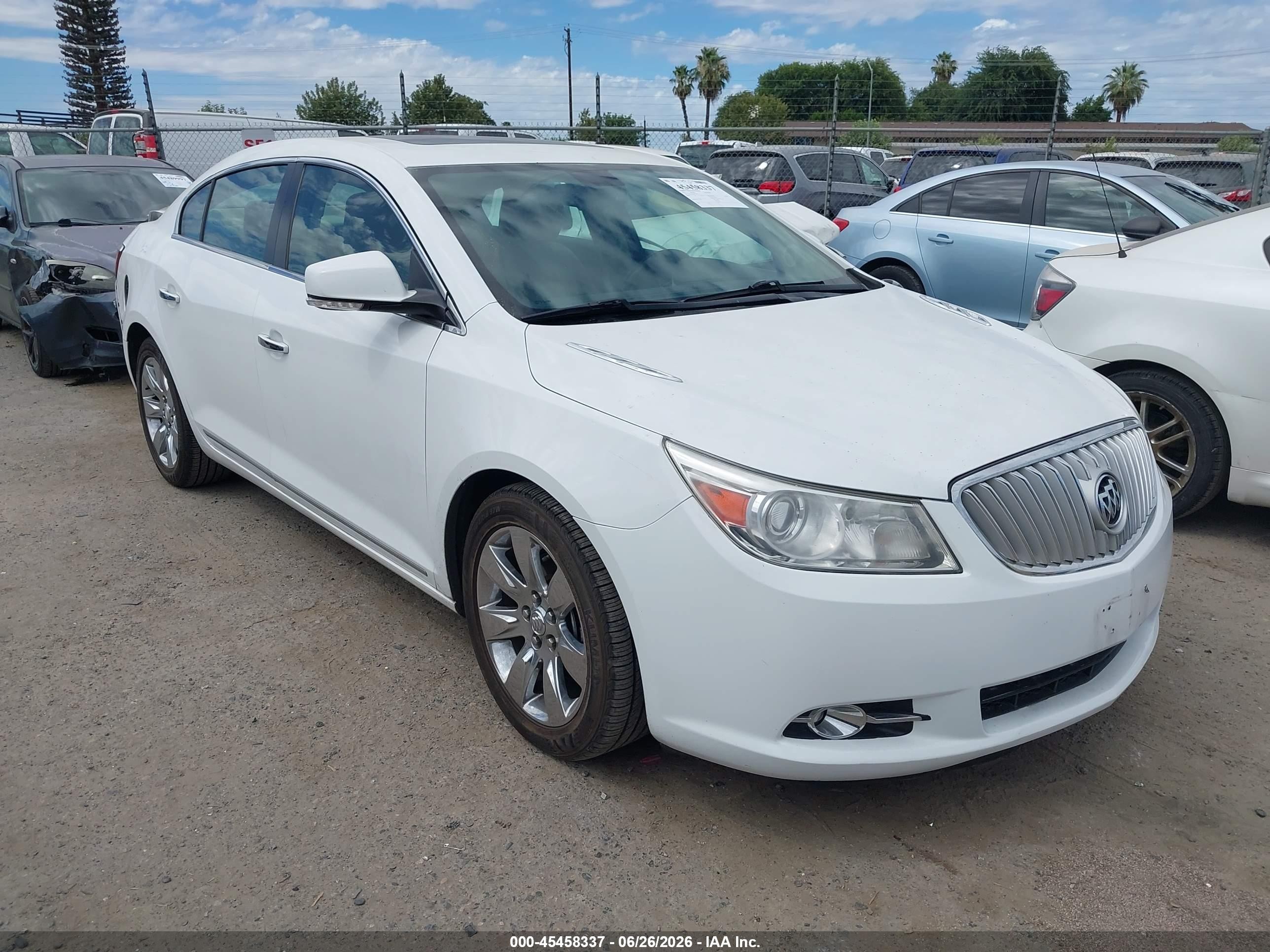2011 Buick Lacrosse Cxl White vin: 1G4GC5GD6BF326473