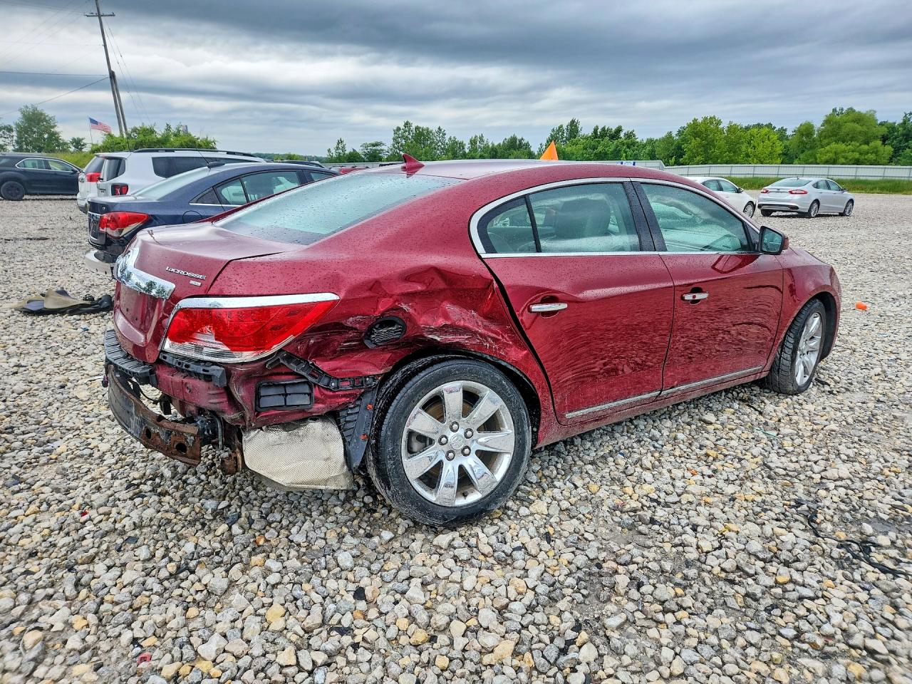 2010 Buick Lacrosse Cxl Red vin: 1G4GC5GG0AF200912