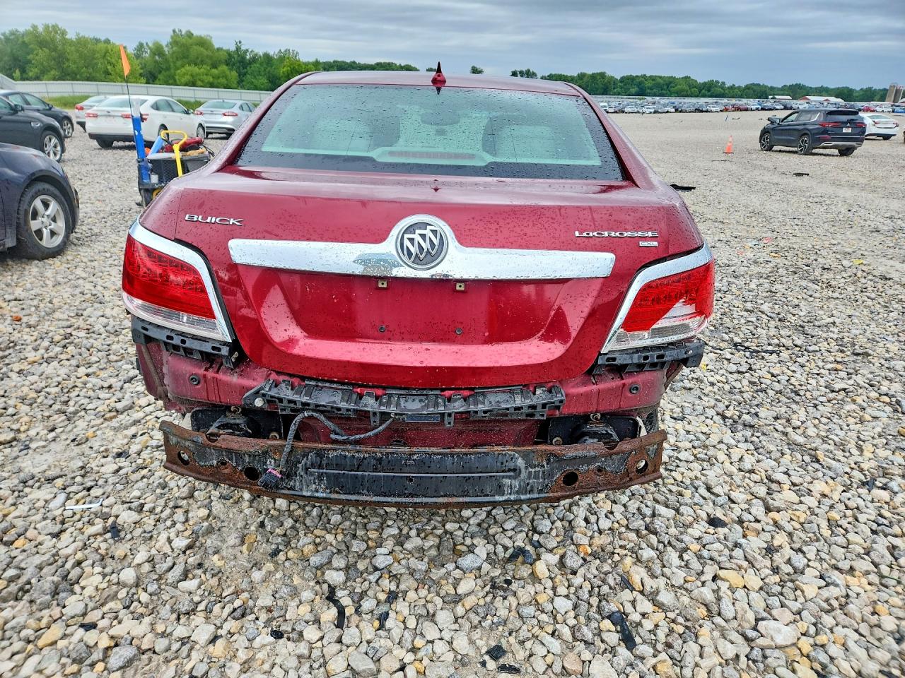 2010 Buick Lacrosse Cxl Red vin: 1G4GC5GG0AF200912