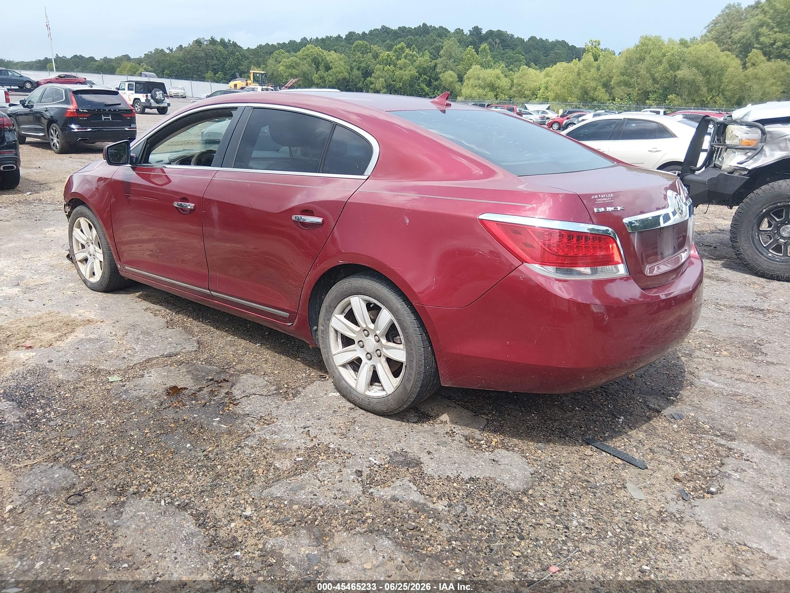 2010 Buick Lacrosse Cxl Red vin: 1G4GC5GG4AF131349
