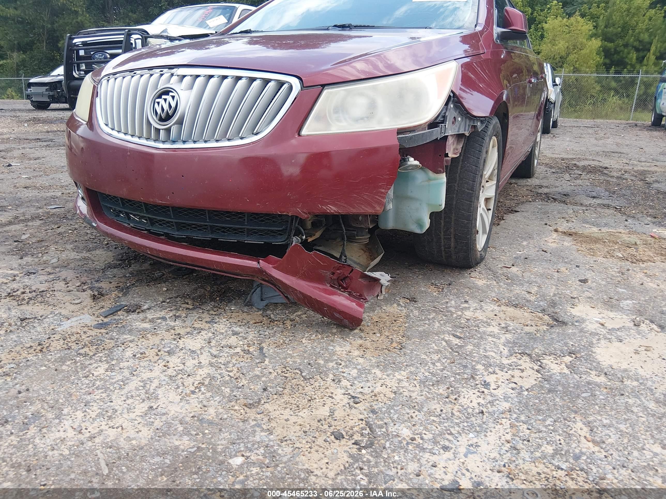 2010 Buick Lacrosse Cxl Red vin: 1G4GC5GG4AF131349