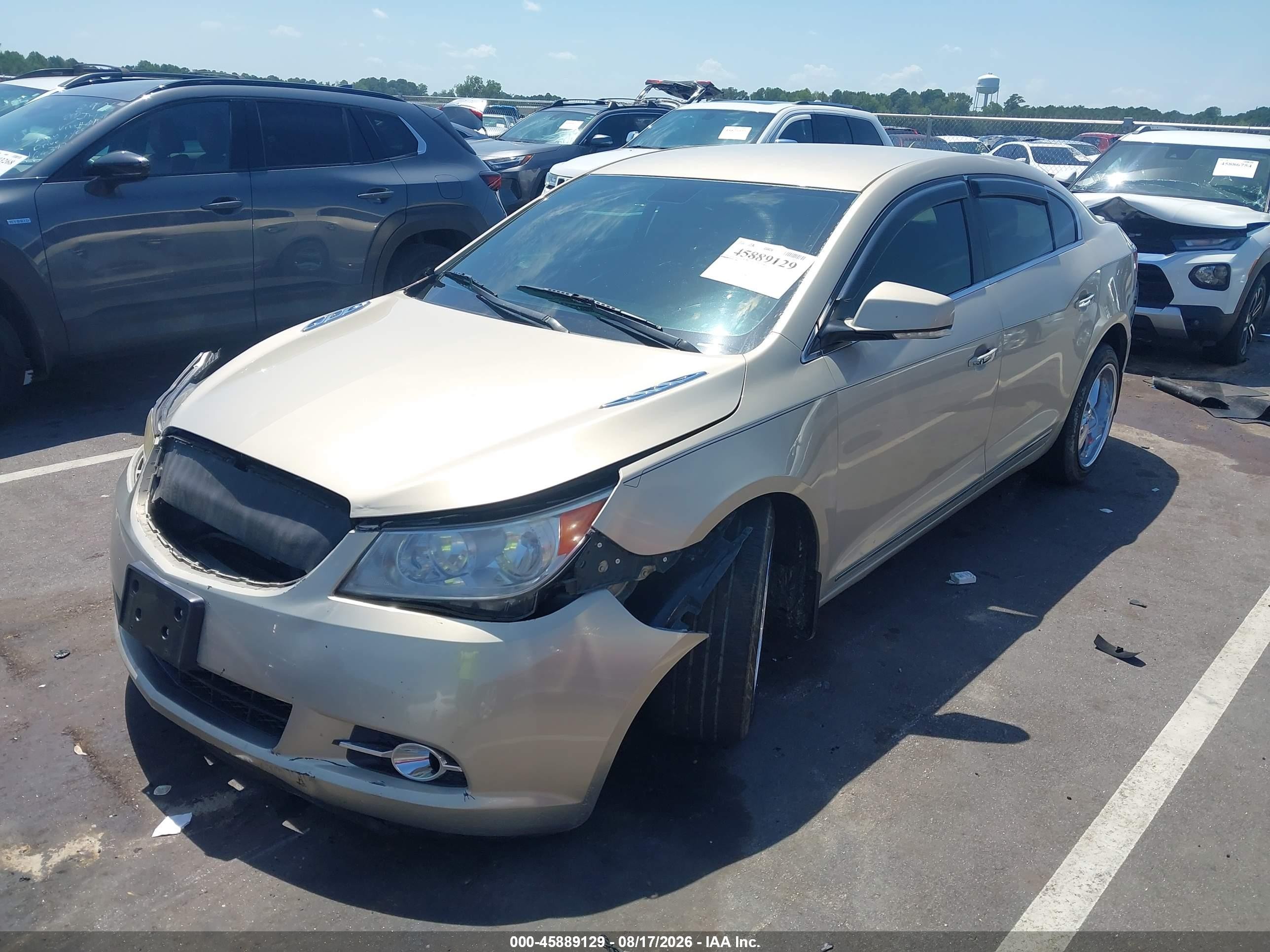 2010 Buick Lacrosse Cxl Champagne vin: 1G4GC5GG9AF289105