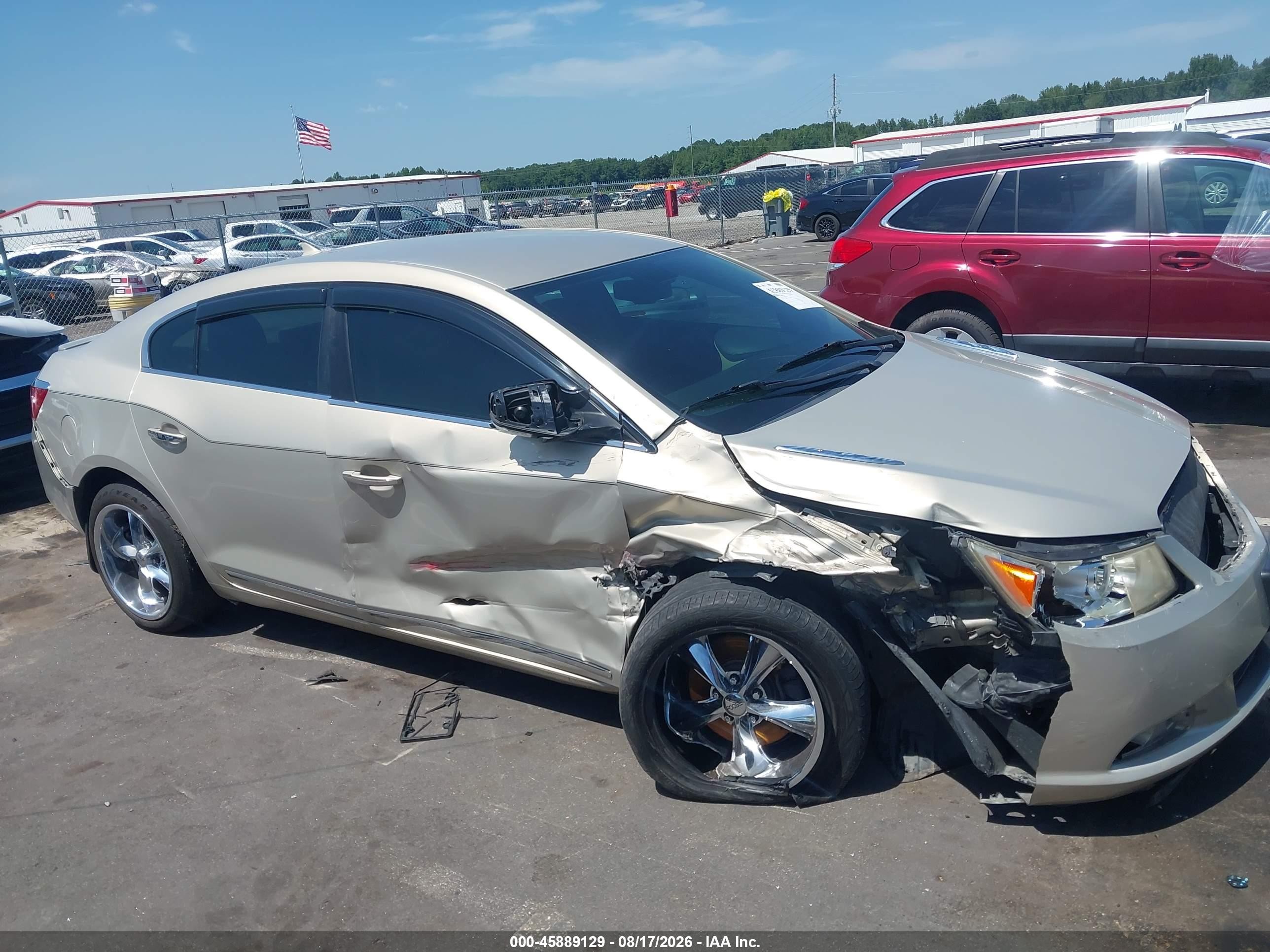 2010 Buick Lacrosse Cxl Champagne vin: 1G4GC5GG9AF289105