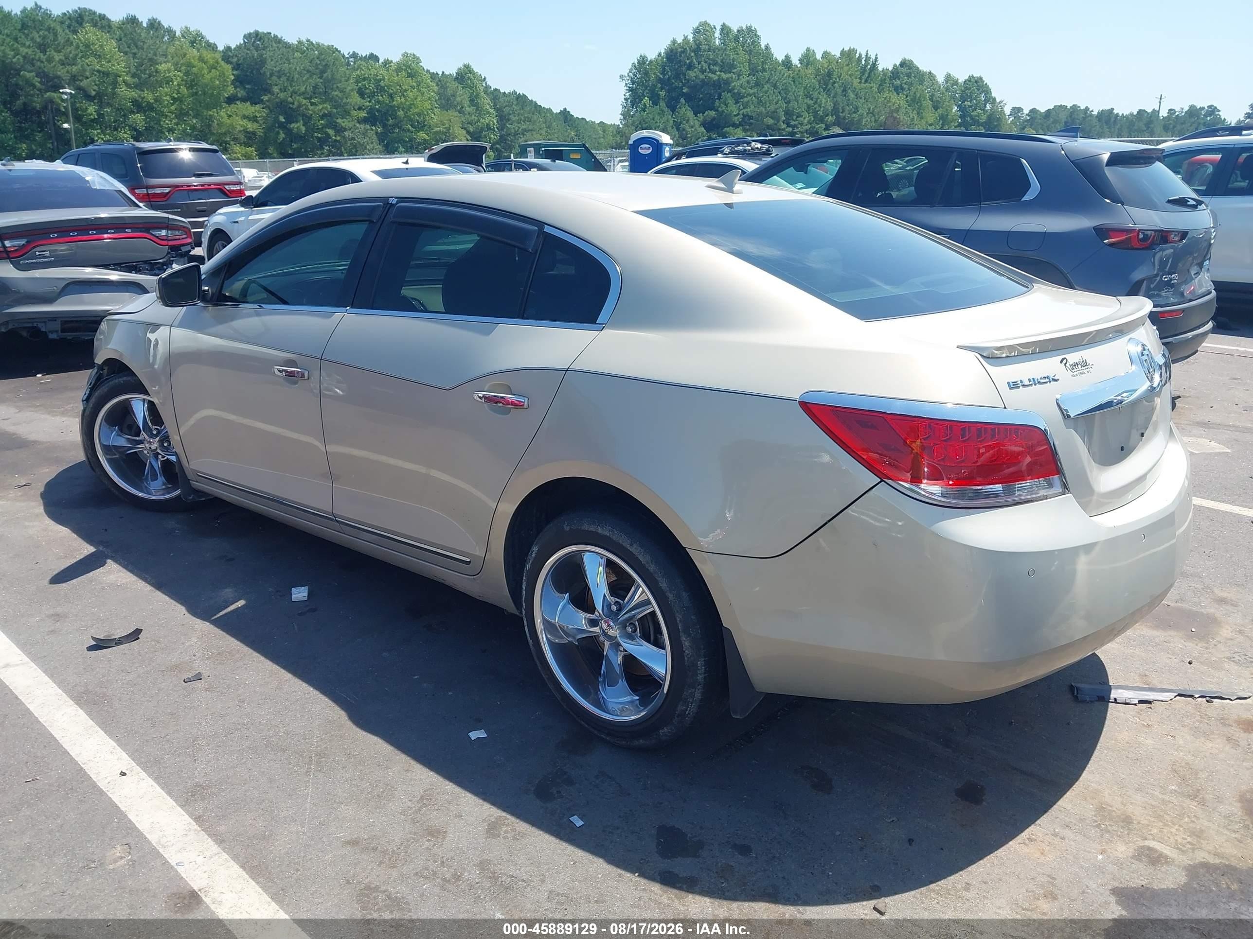 2010 Buick Lacrosse Cxl Champagne vin: 1G4GC5GG9AF289105