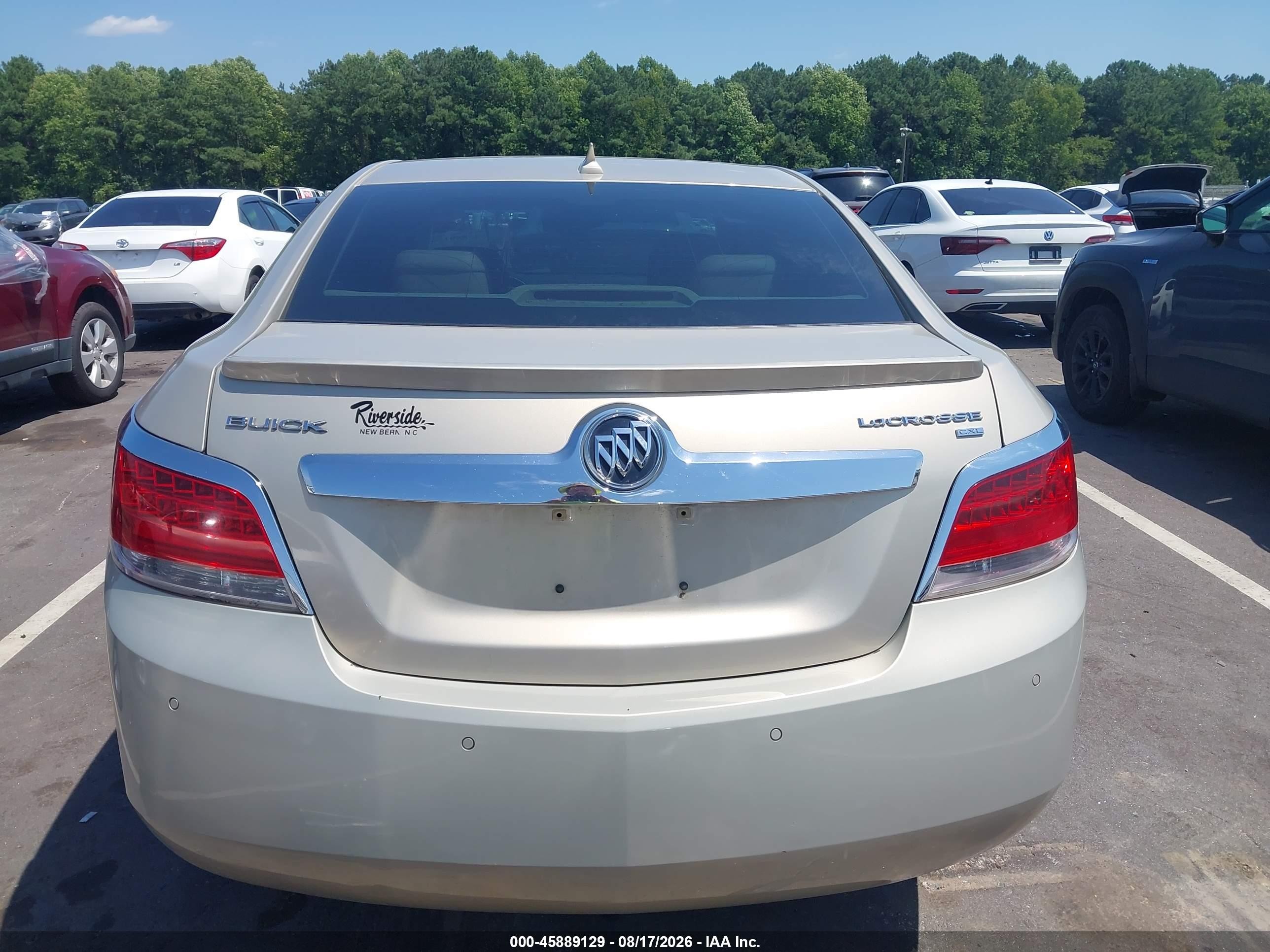 2010 Buick Lacrosse Cxl Champagne vin: 1G4GC5GG9AF289105