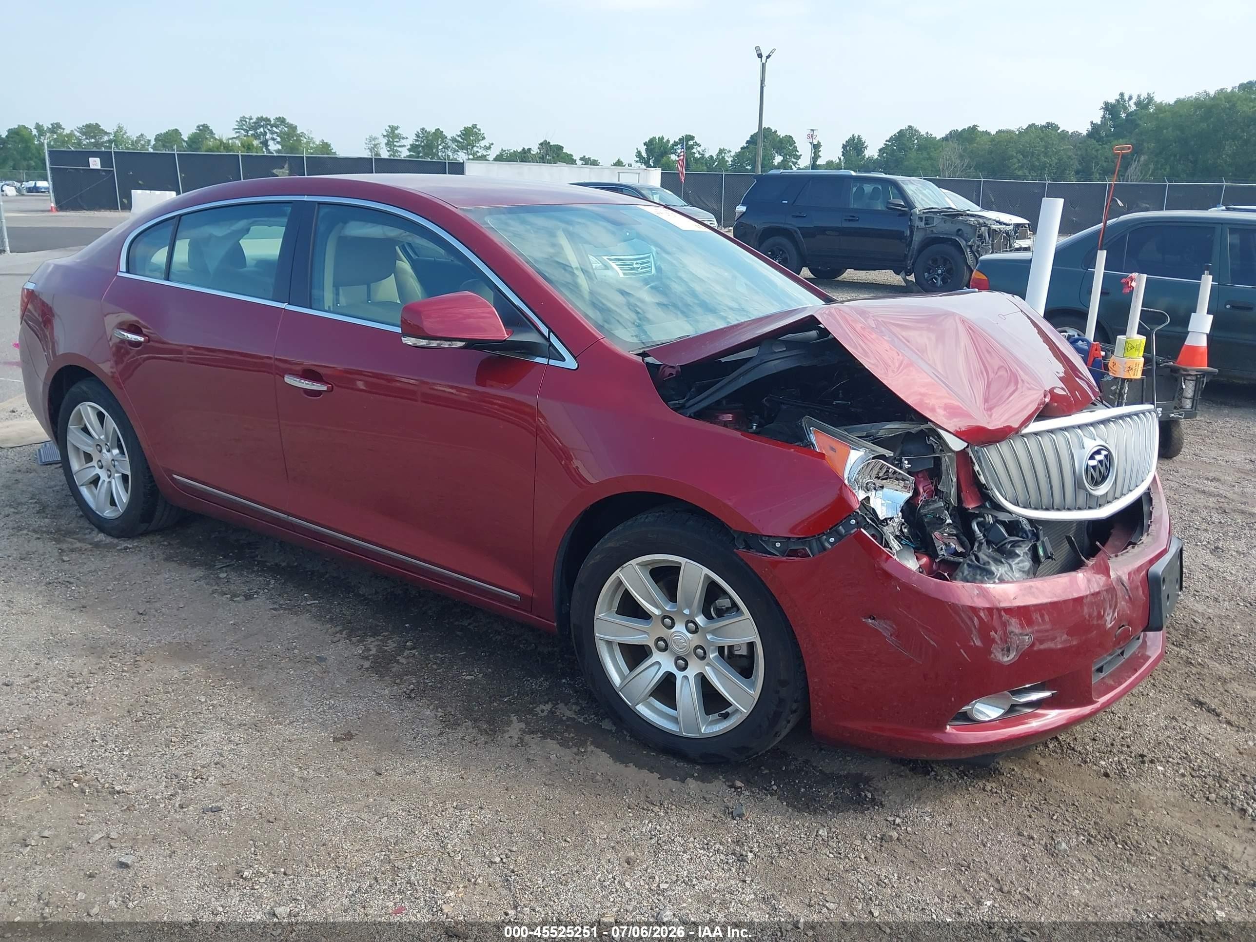 2010 Buick Lacrosse Cxl Red vin: 1G4GC5GG9AF325732