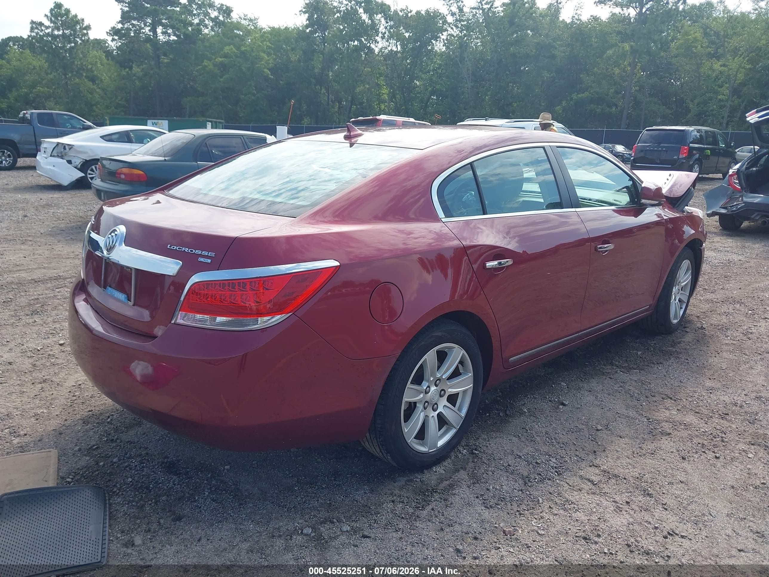 2010 Buick Lacrosse Cxl Red vin: 1G4GC5GG9AF325732
