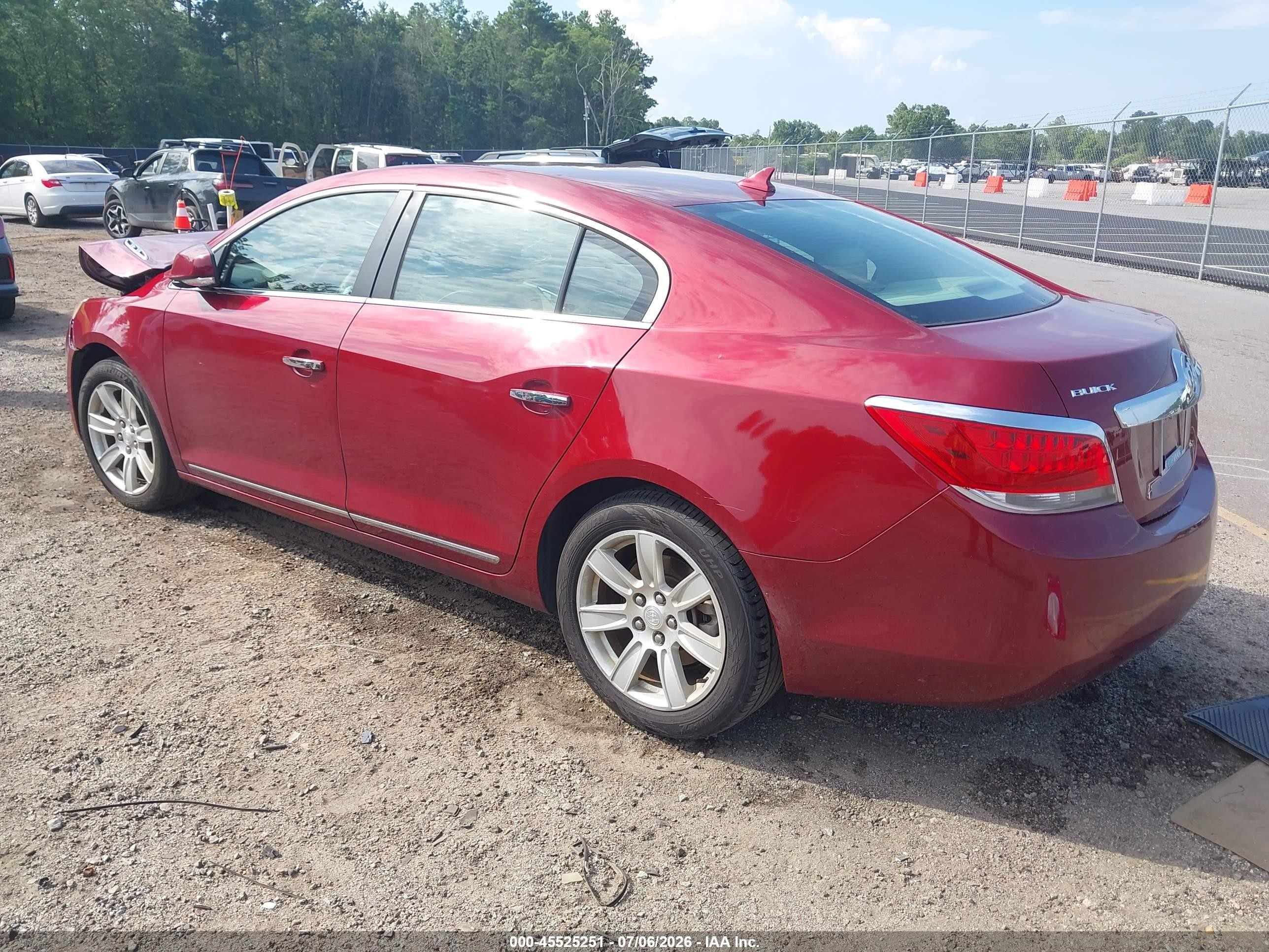 2010 Buick Lacrosse Cxl Red vin: 1G4GC5GG9AF325732
