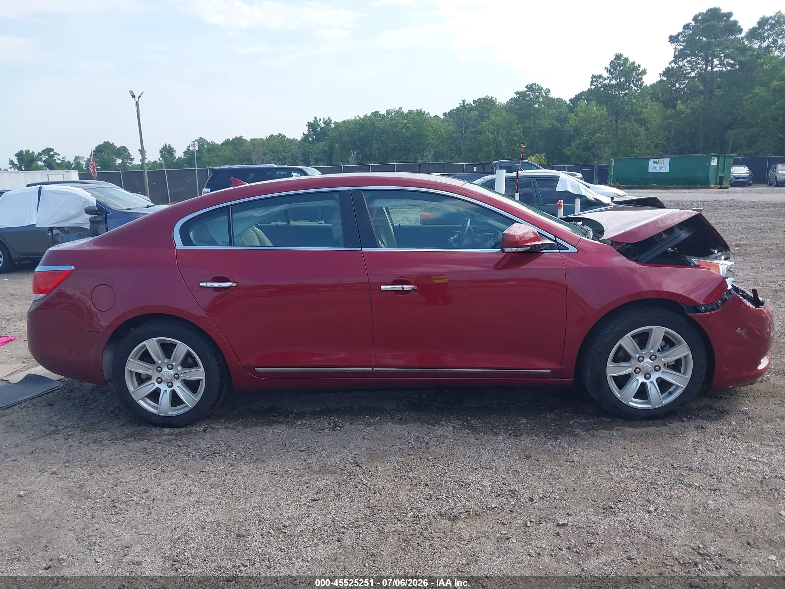 2010 Buick Lacrosse Cxl Red vin: 1G4GC5GG9AF325732