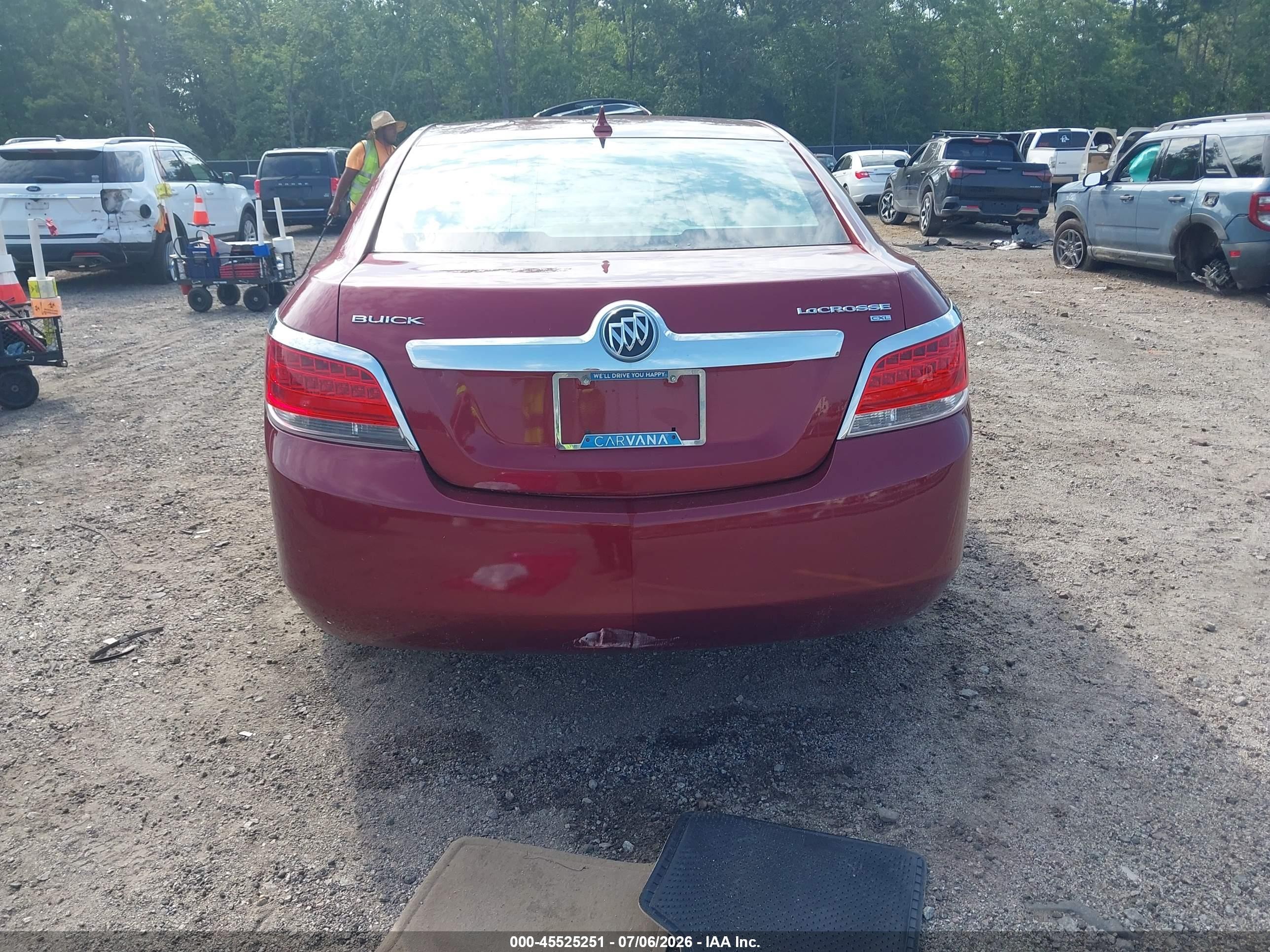 2010 Buick Lacrosse Cxl Red vin: 1G4GC5GG9AF325732
