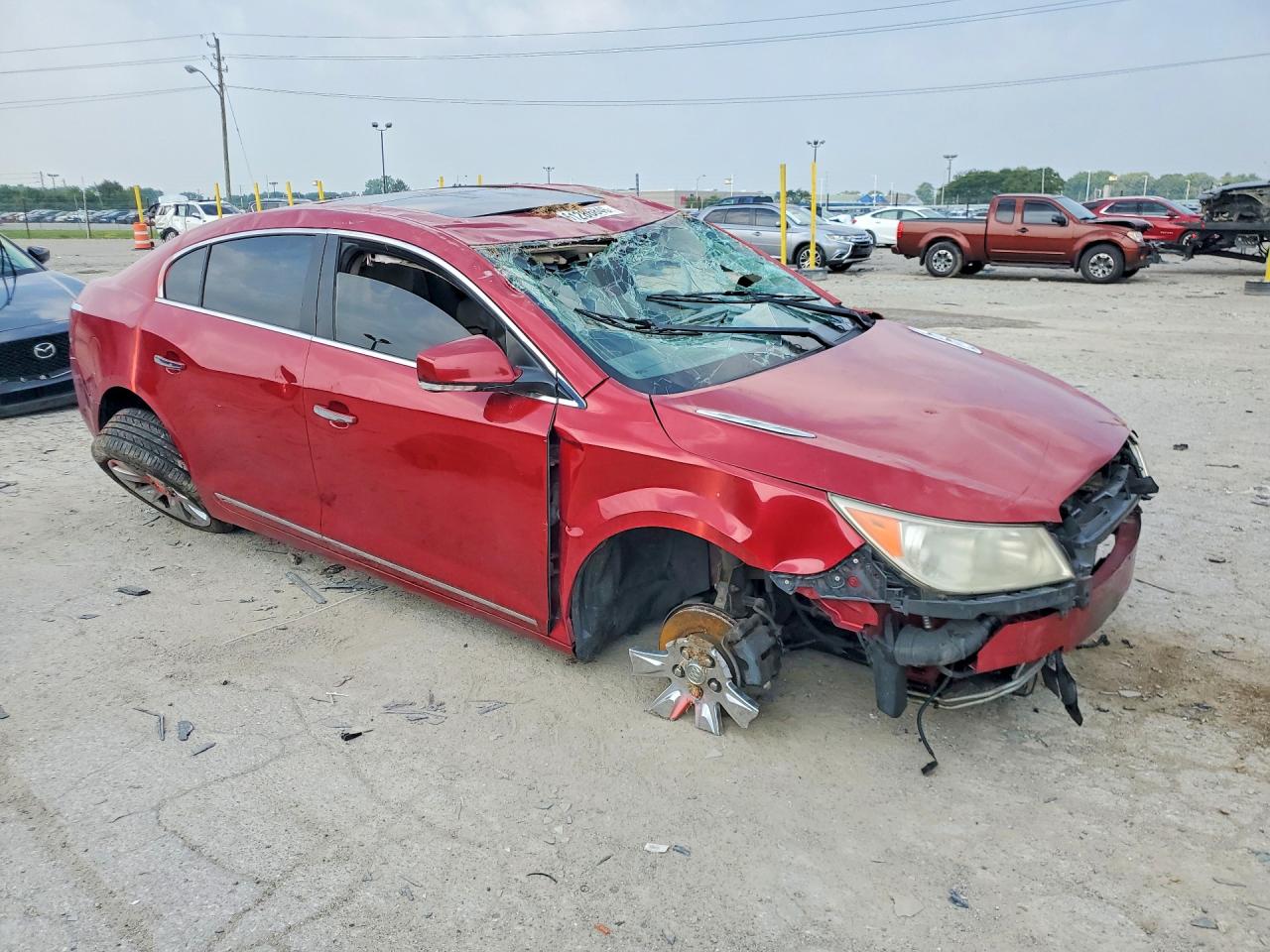 2012 Buick Lacrosse Premium Red vin: 1G4GD5E31CF294119