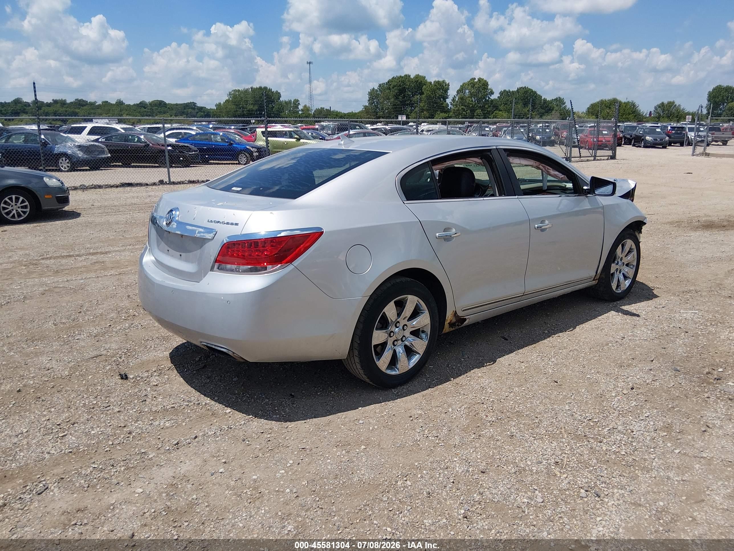 2012 Buick Lacrosse Premium 1 Group Silver vin: 1G4GD5E31CF370616