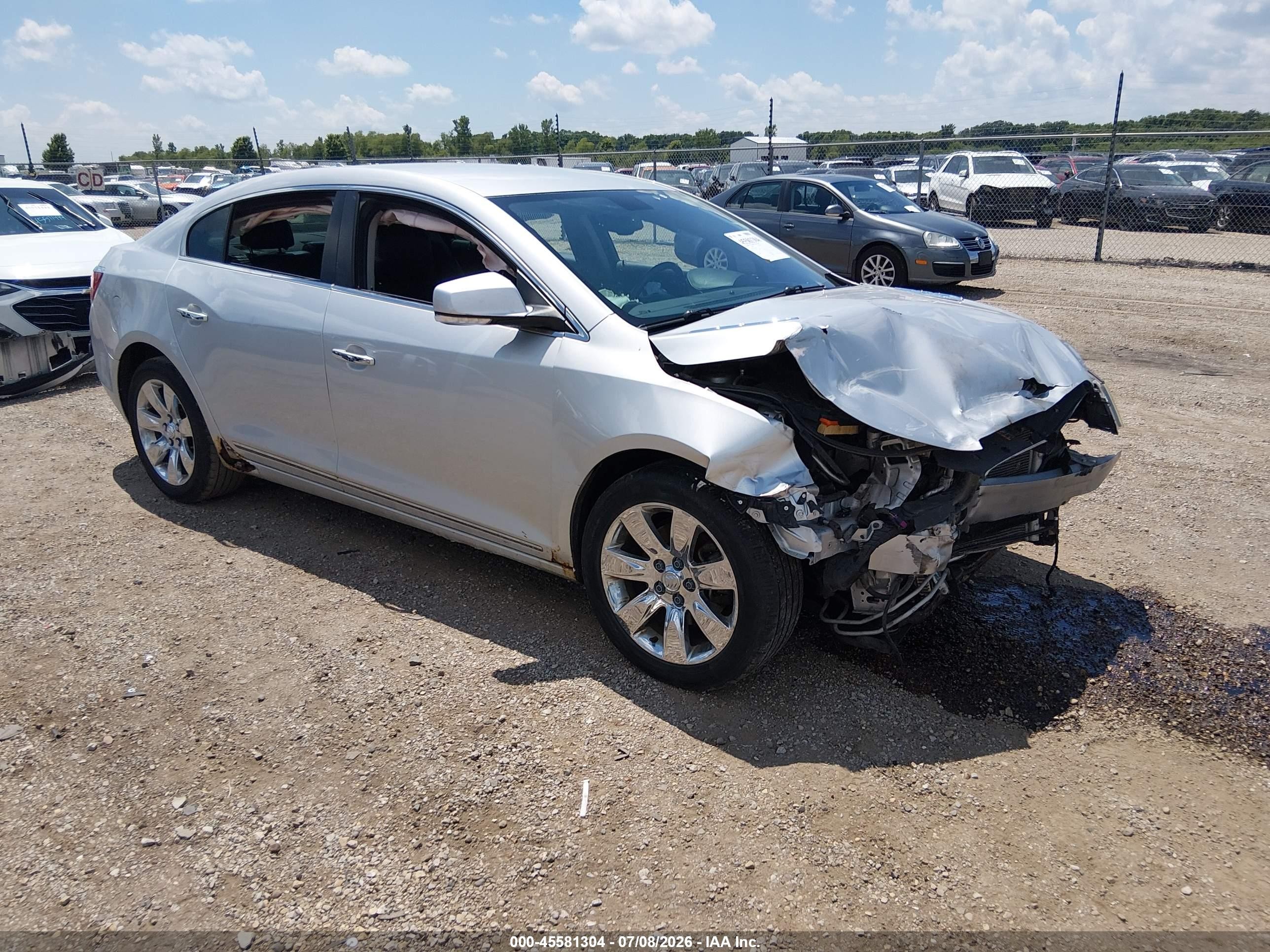 2012 Buick Lacrosse Premium 1 Group Silver vin: 1G4GD5E31CF370616