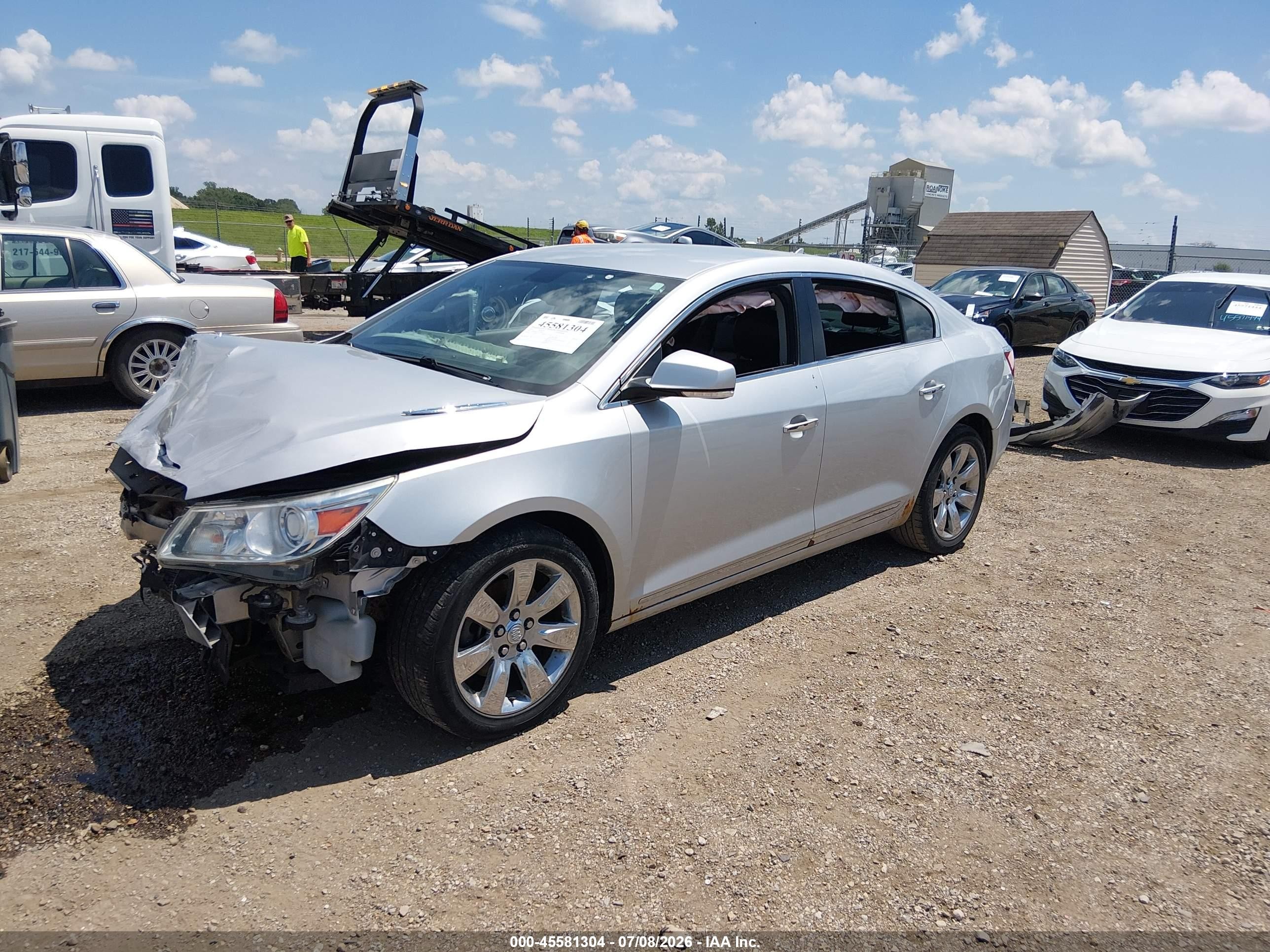 2012 Buick Lacrosse Premium 1 Group Silver vin: 1G4GD5E31CF370616
