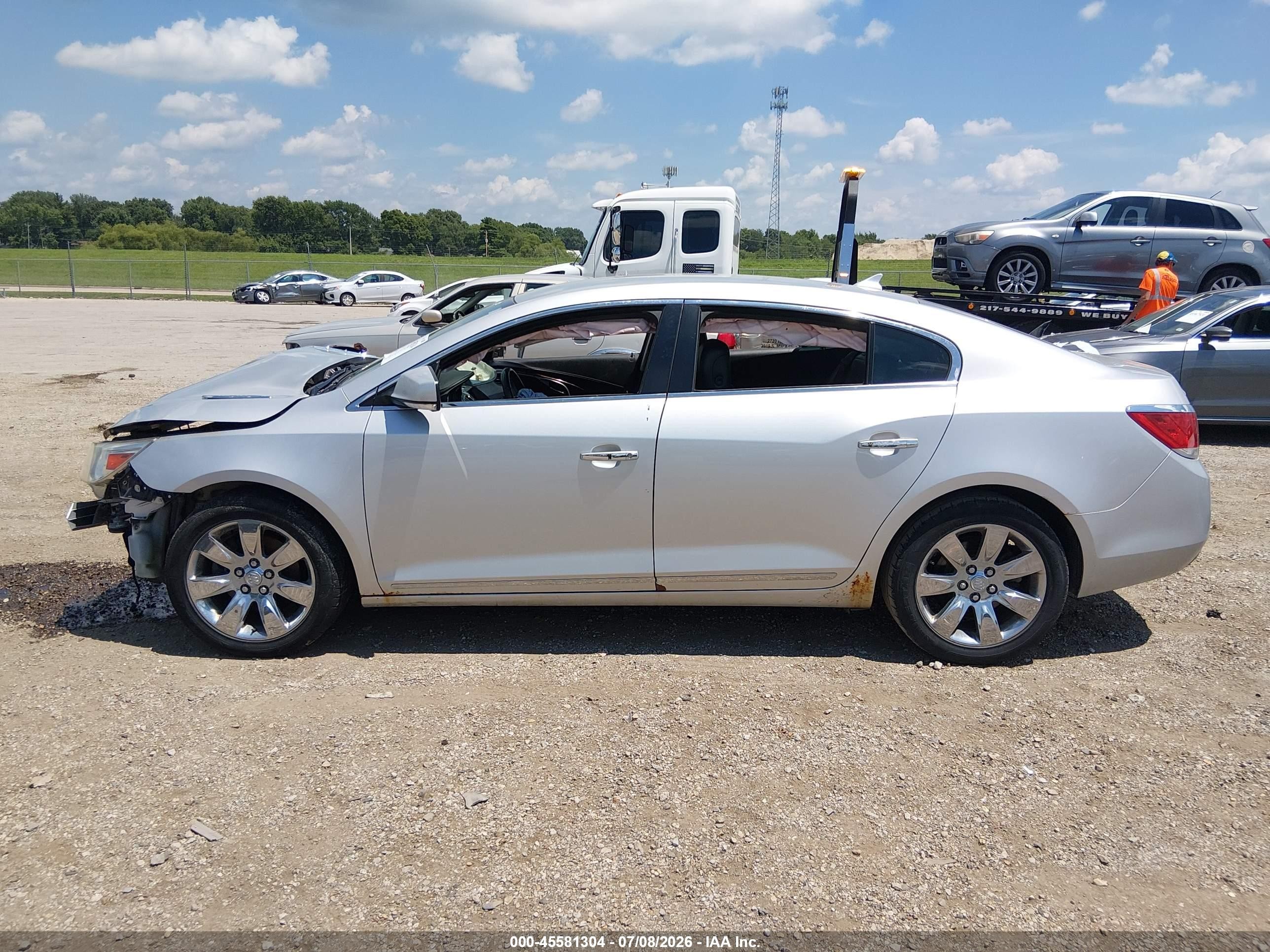 2012 Buick Lacrosse Premium 1 Group Silver vin: 1G4GD5E31CF370616