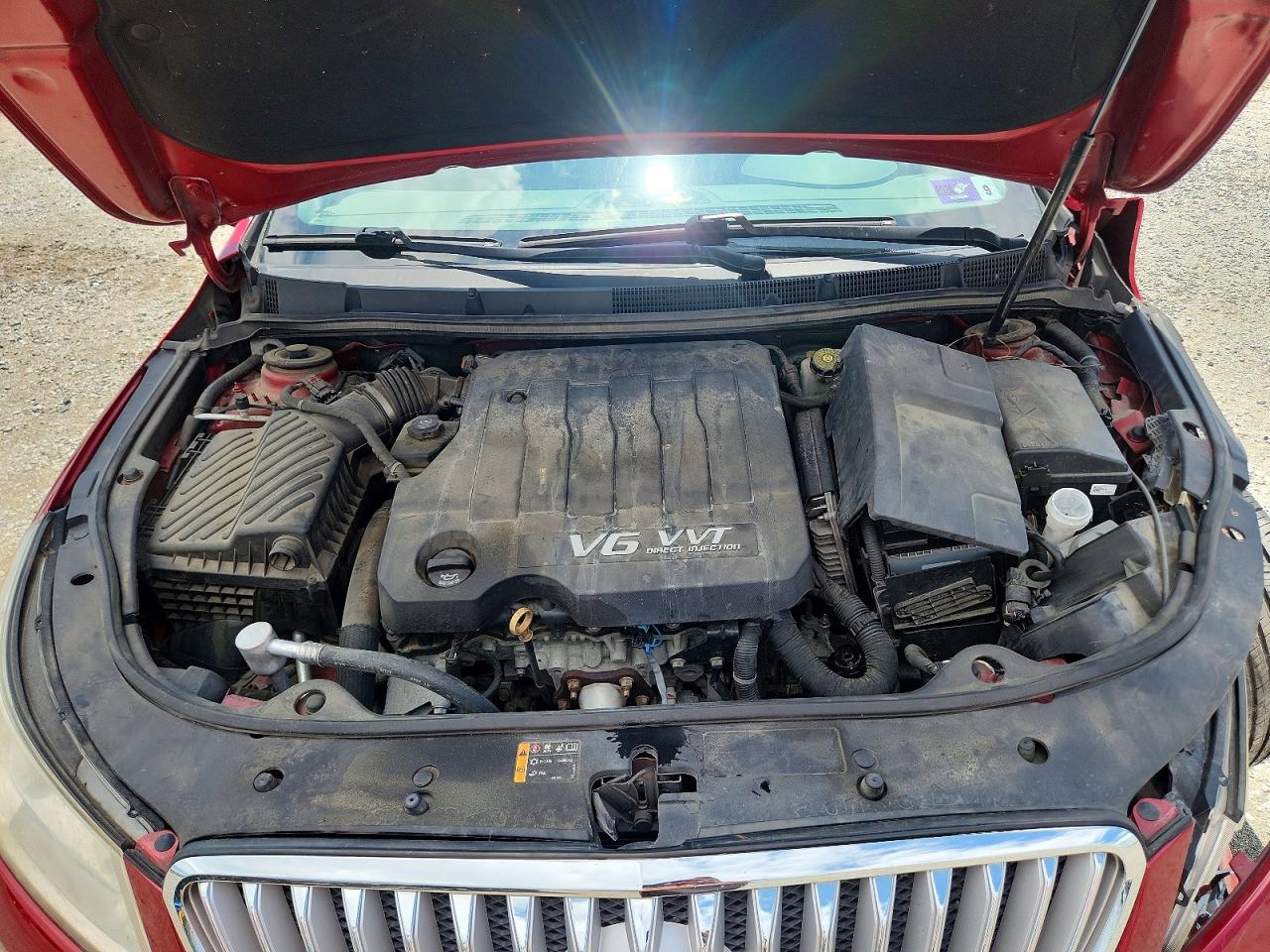 2012 Buick Lacrosse Premium Red vin: 1G4GD5E32CF233586