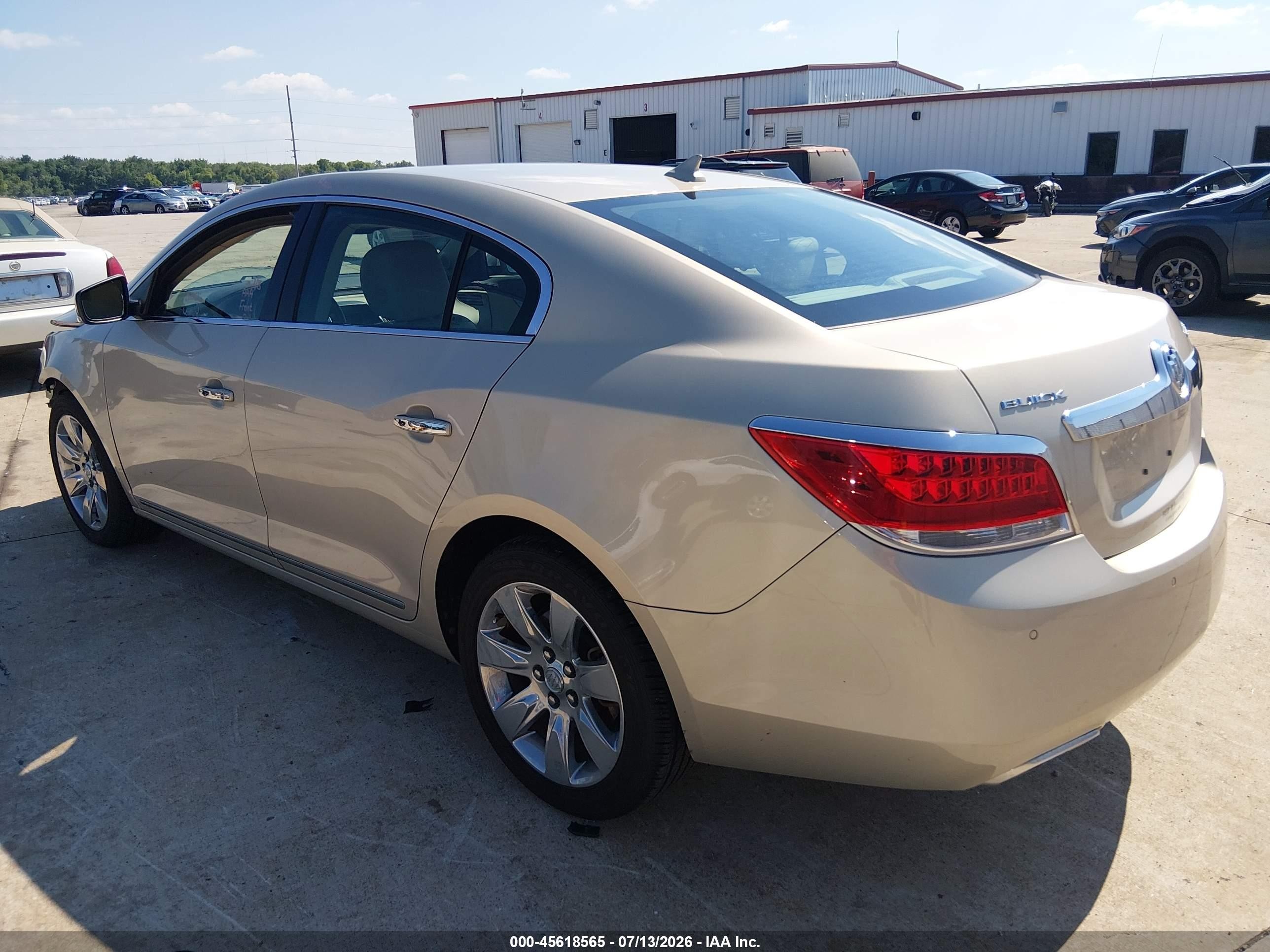 2012 Buick Lacrosse Premium 1 Group Beige vin: 1G4GD5E32CF250226