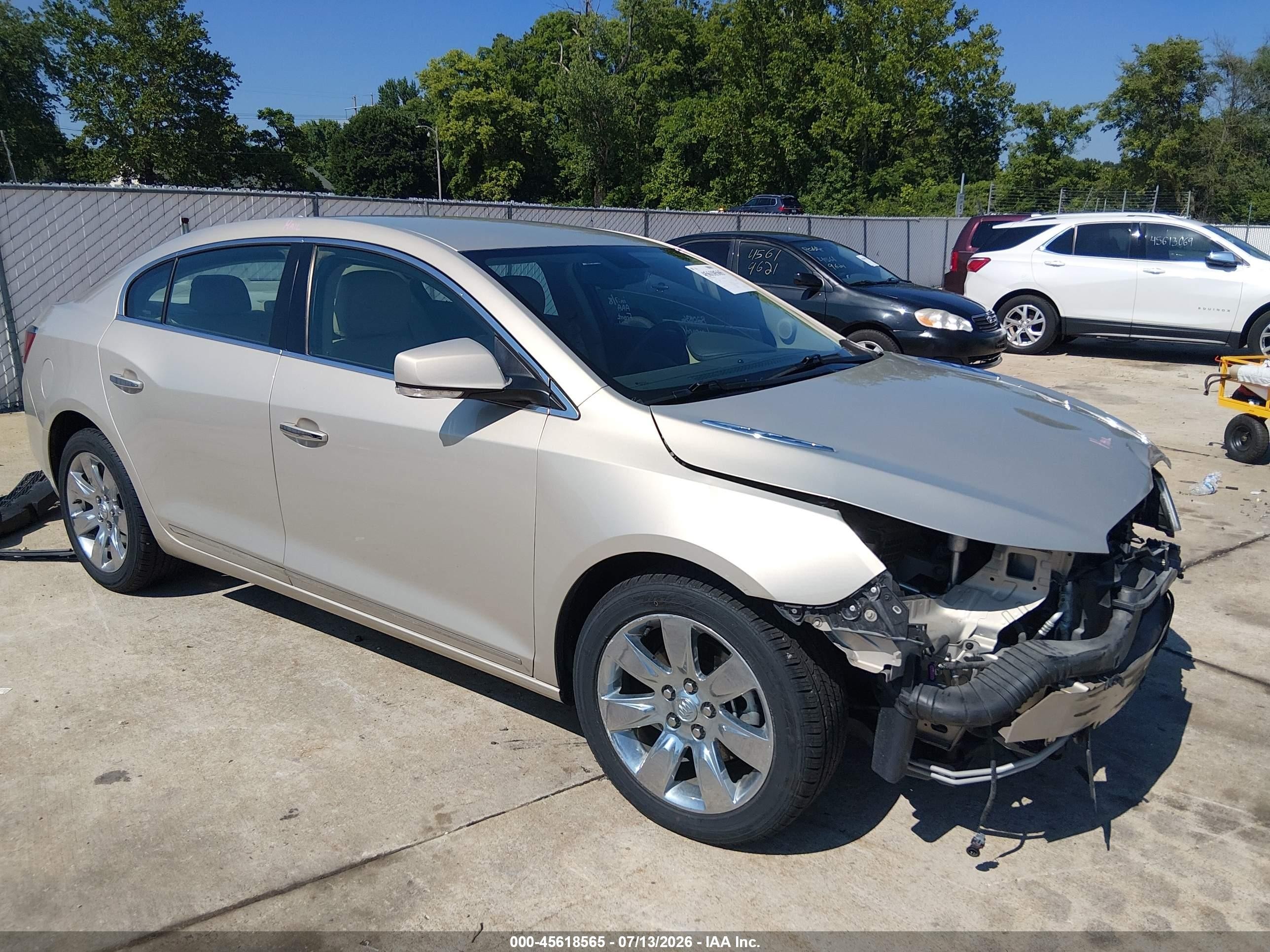 2012 Buick Lacrosse Premium 1 Group Beige vin: 1G4GD5E32CF250226