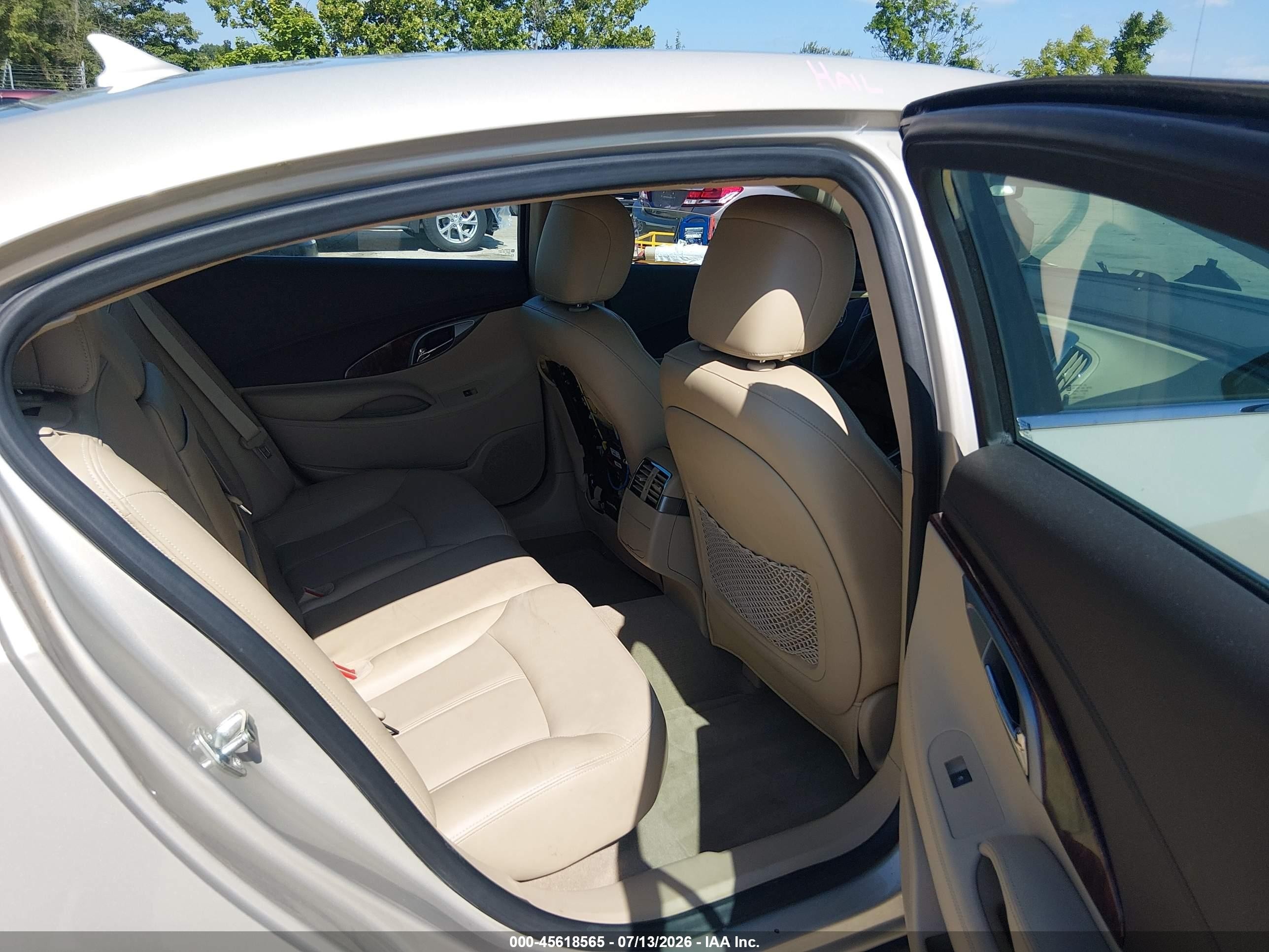 2012 Buick Lacrosse Premium 1 Group Beige vin: 1G4GD5E32CF250226
