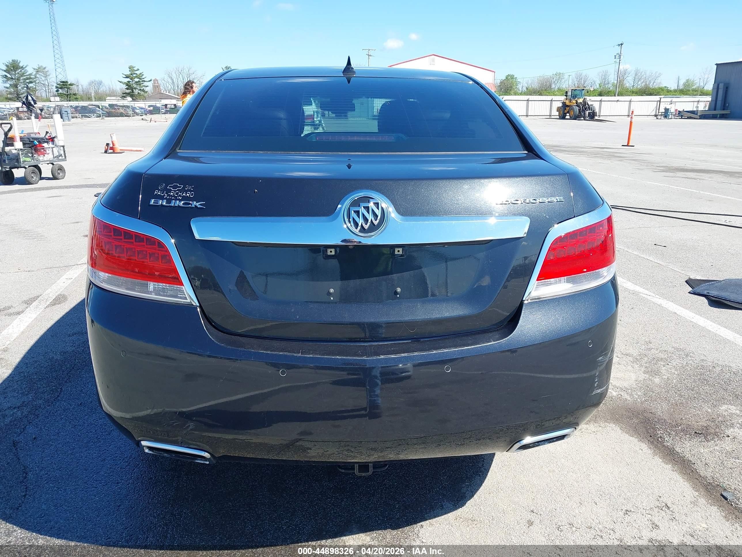 2012 Buick Lacrosse Premium 1 Group Black vin: 1G4GD5E33CF356183