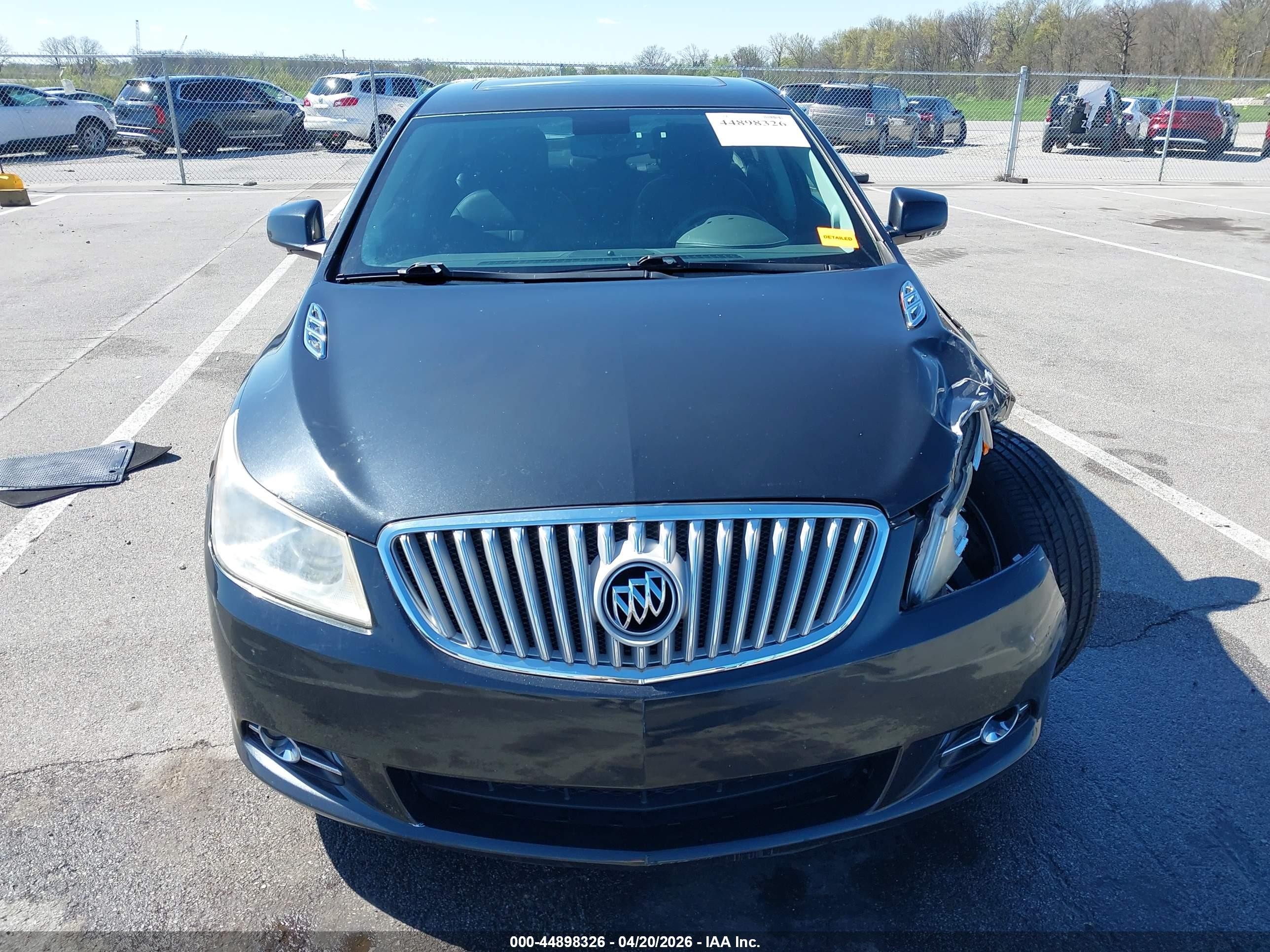 2012 Buick Lacrosse Premium 1 Group Black vin: 1G4GD5E33CF356183