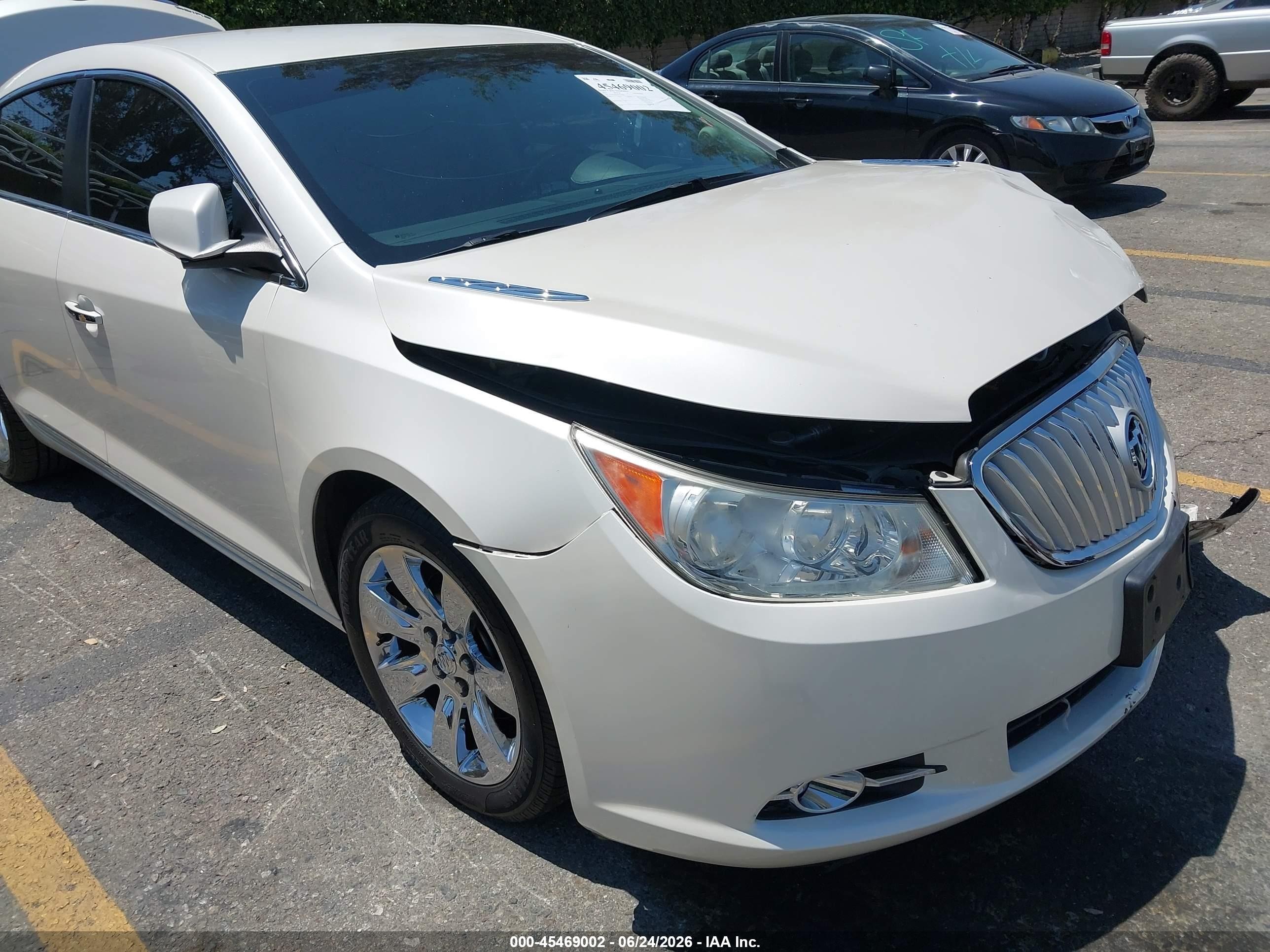2012 Buick Lacrosse Premium 1 Group White vin: 1G4GD5E33CF375638