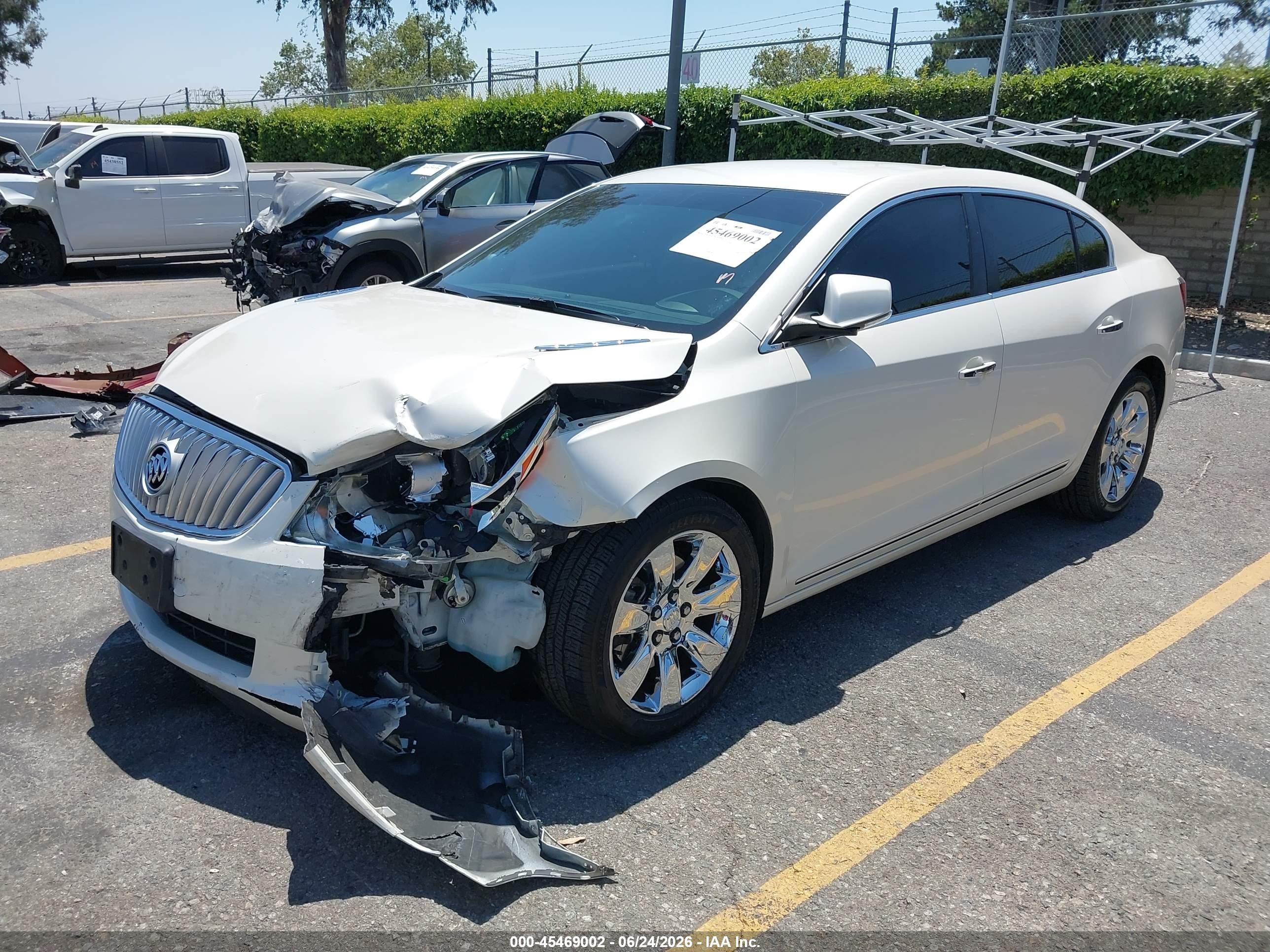 2012 Buick Lacrosse Premium 1 Group White vin: 1G4GD5E33CF375638