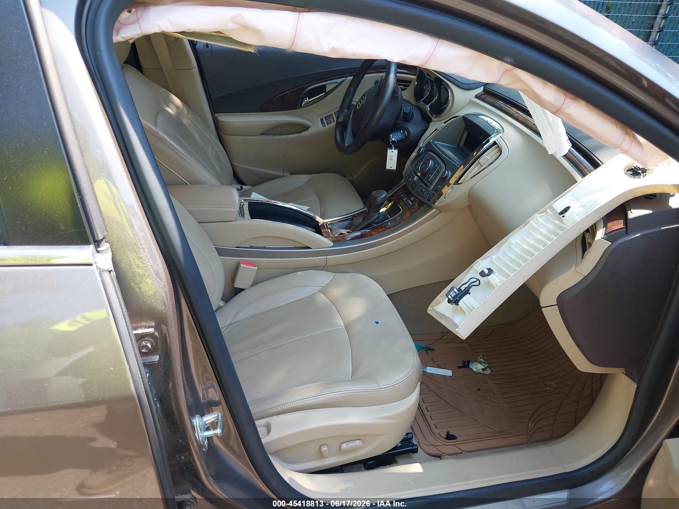 2012 Buick Lacrosse Premium 1 Group Brown vin: 1G4GD5E35CF125446