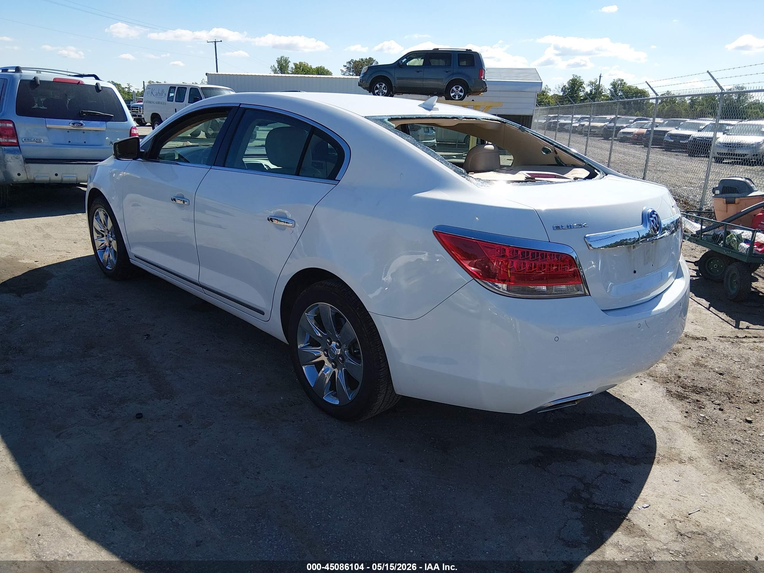 2012 Buick Lacrosse Premium 1 Group White vin: 1G4GD5E35CF153487