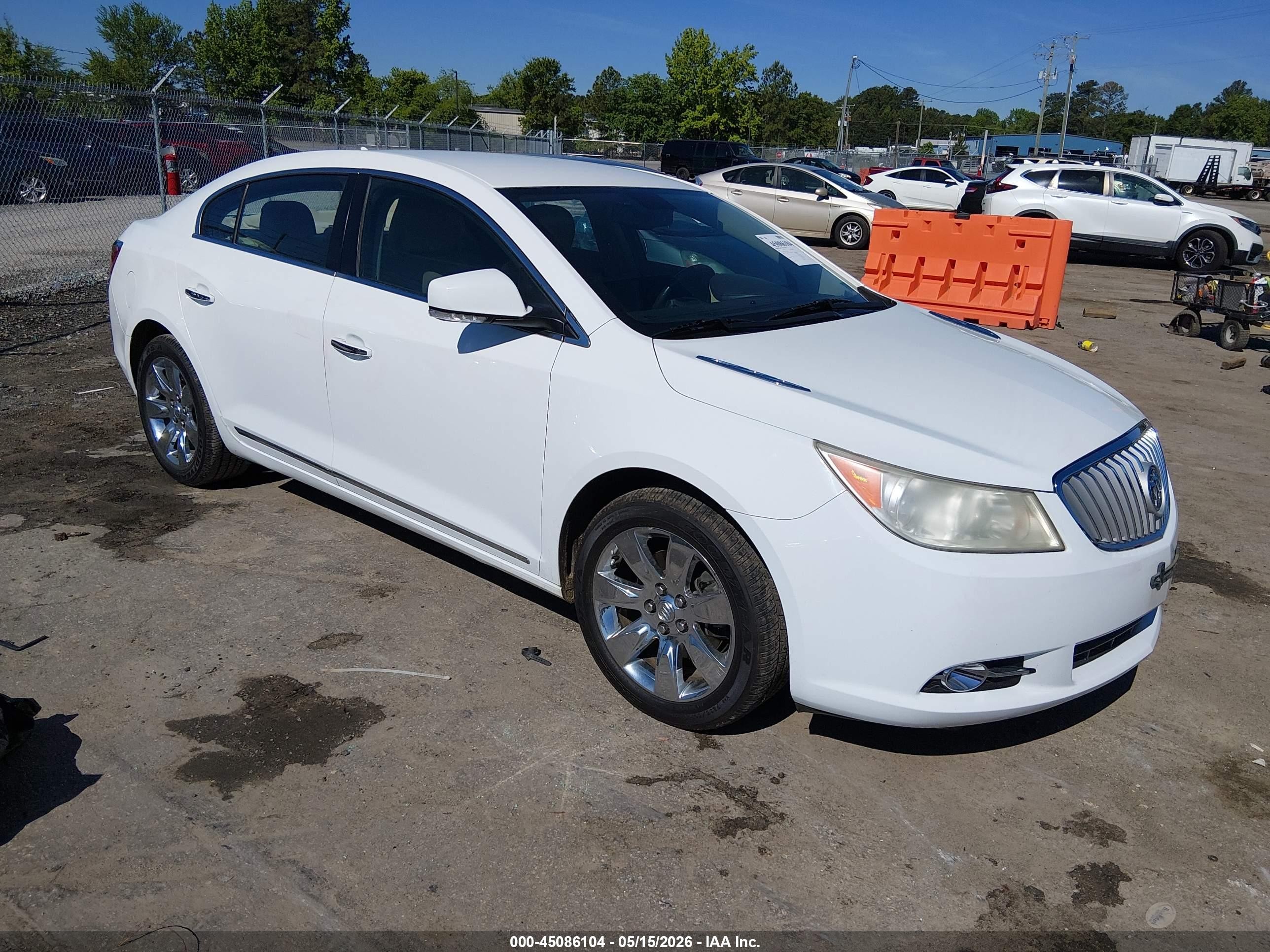 2012 Buick Lacrosse Premium 1 Group White vin: 1G4GD5E35CF153487