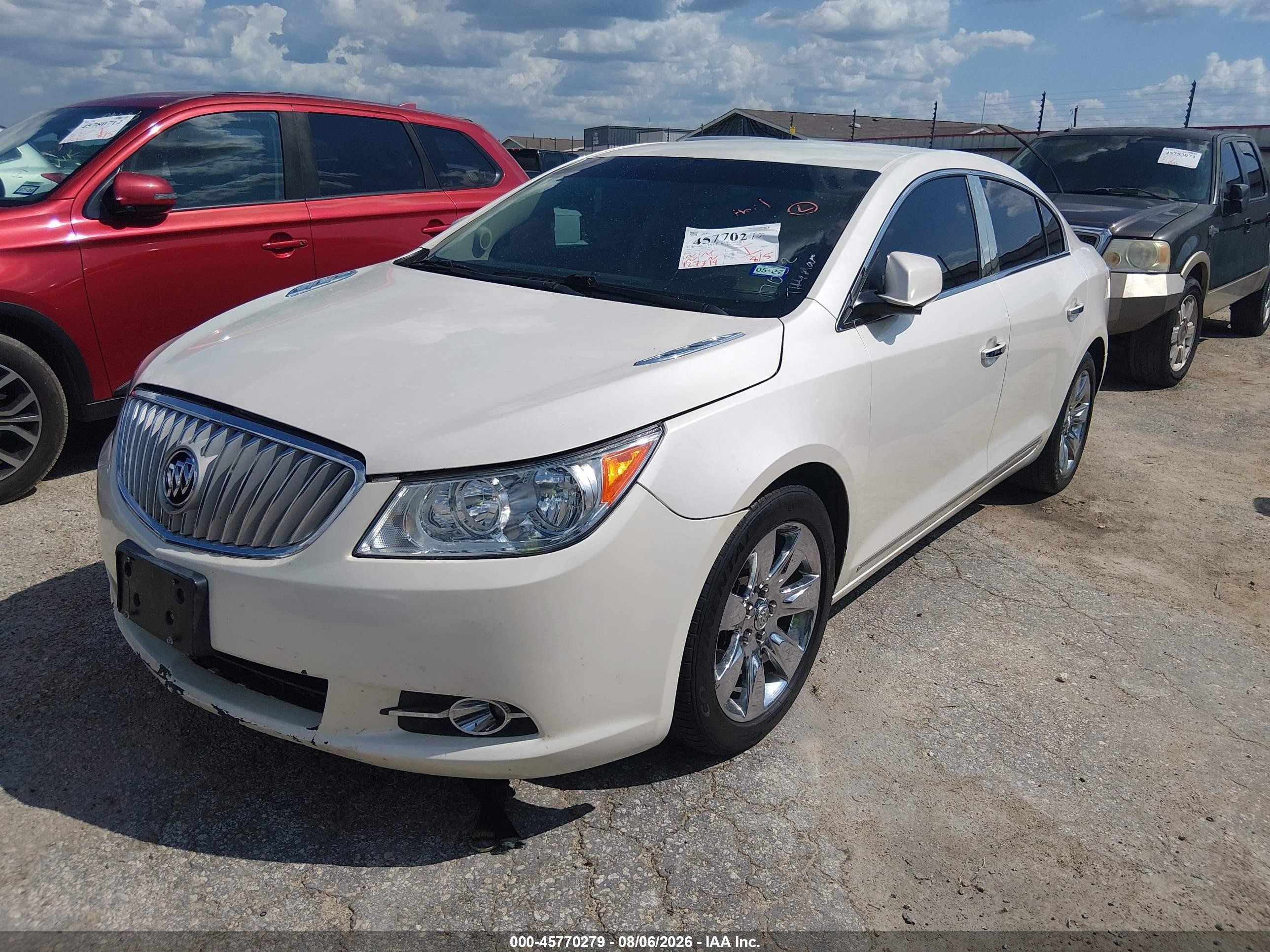 2012 Buick Lacrosse Premium 1 Group White vin: 1G4GD5E37CF170212