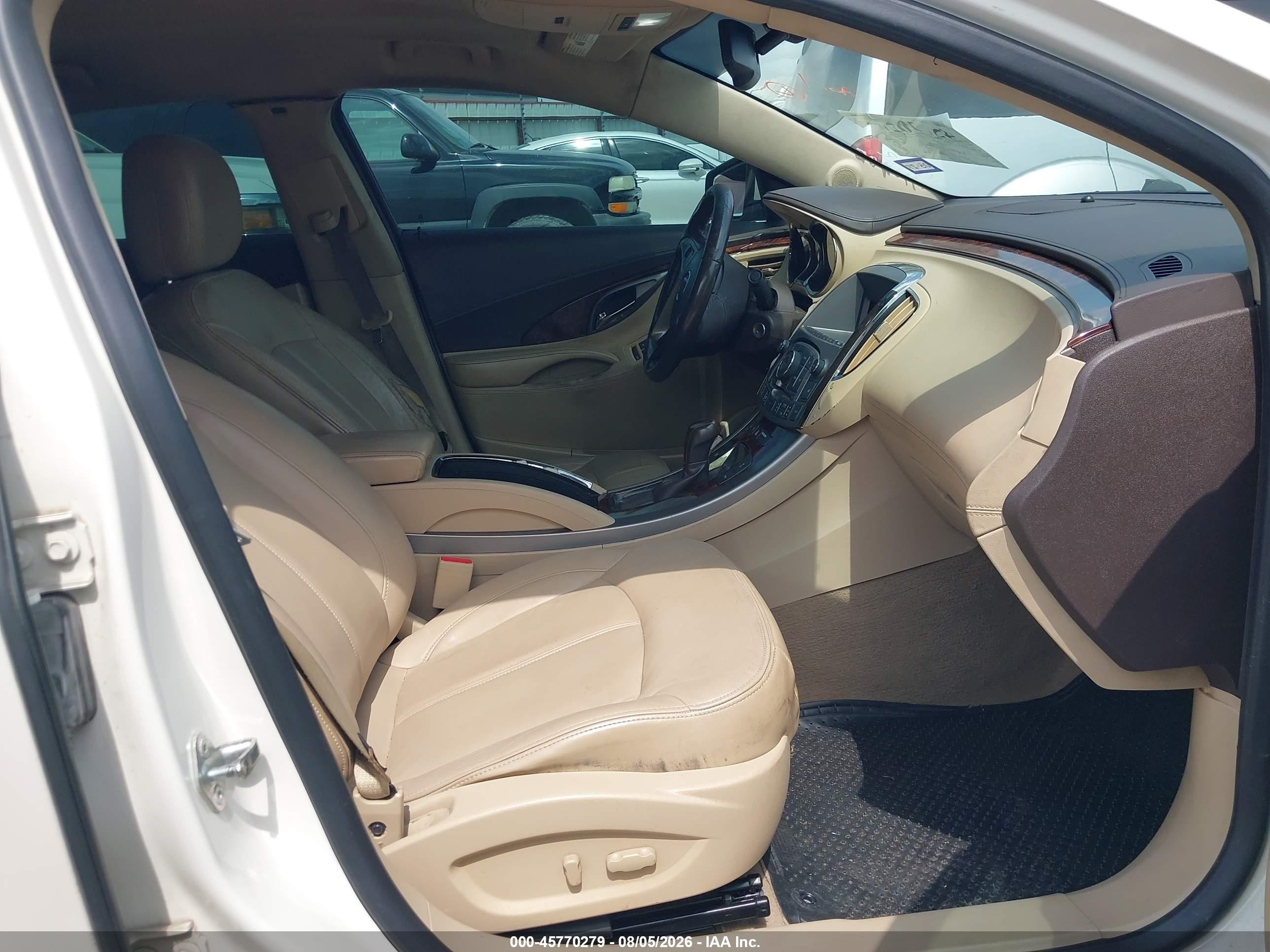 2012 Buick Lacrosse Premium 1 Group White vin: 1G4GD5E37CF170212