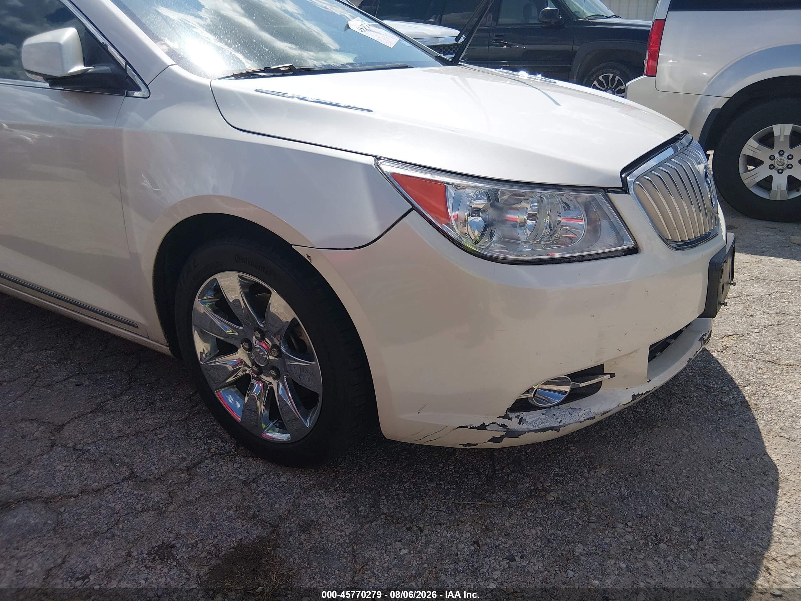 2012 Buick Lacrosse Premium 1 Group White vin: 1G4GD5E37CF170212