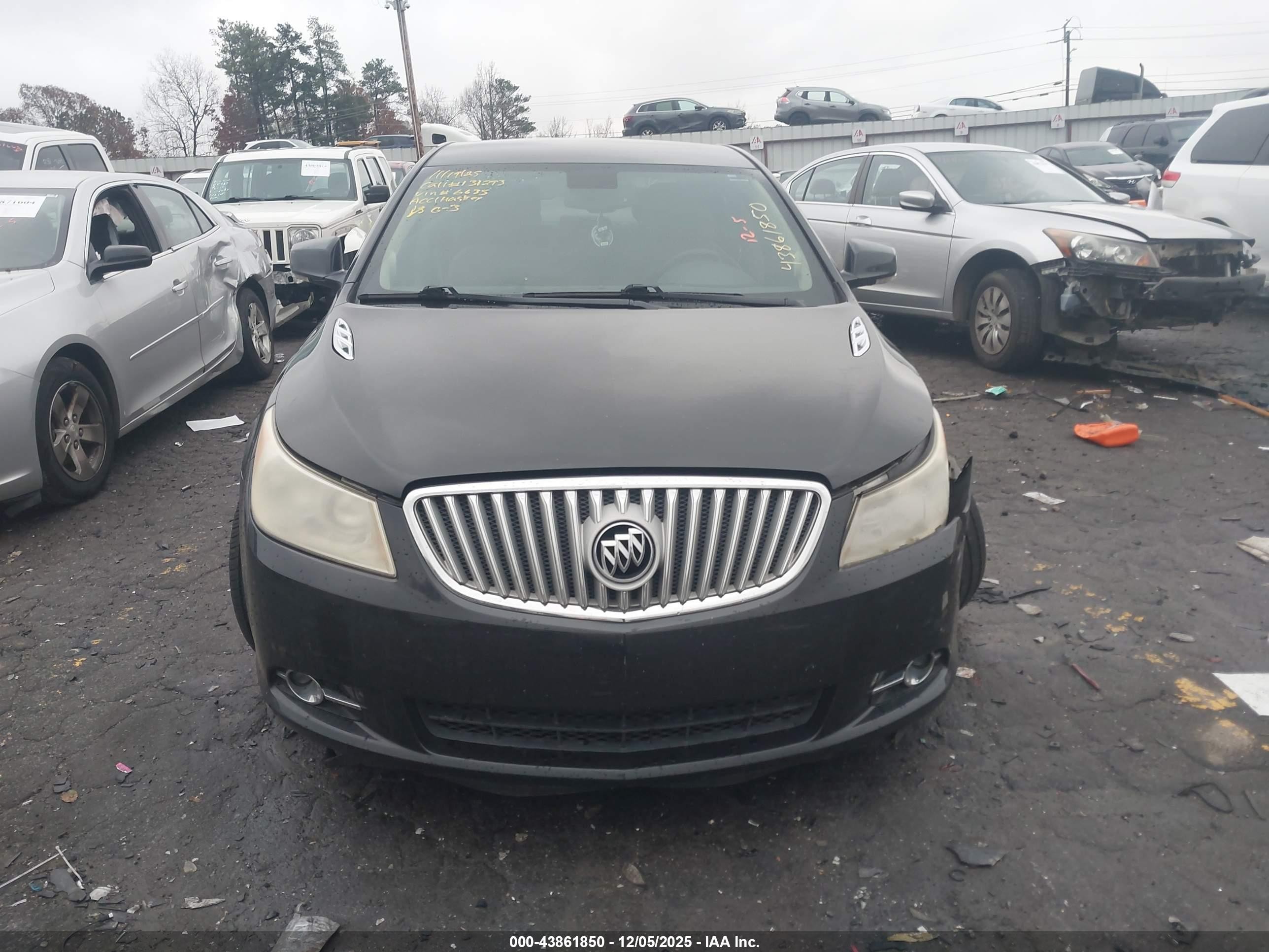 2012 Buick Lacrosse Premium 1 Group Black vin: 1G4GD5E38CF136635