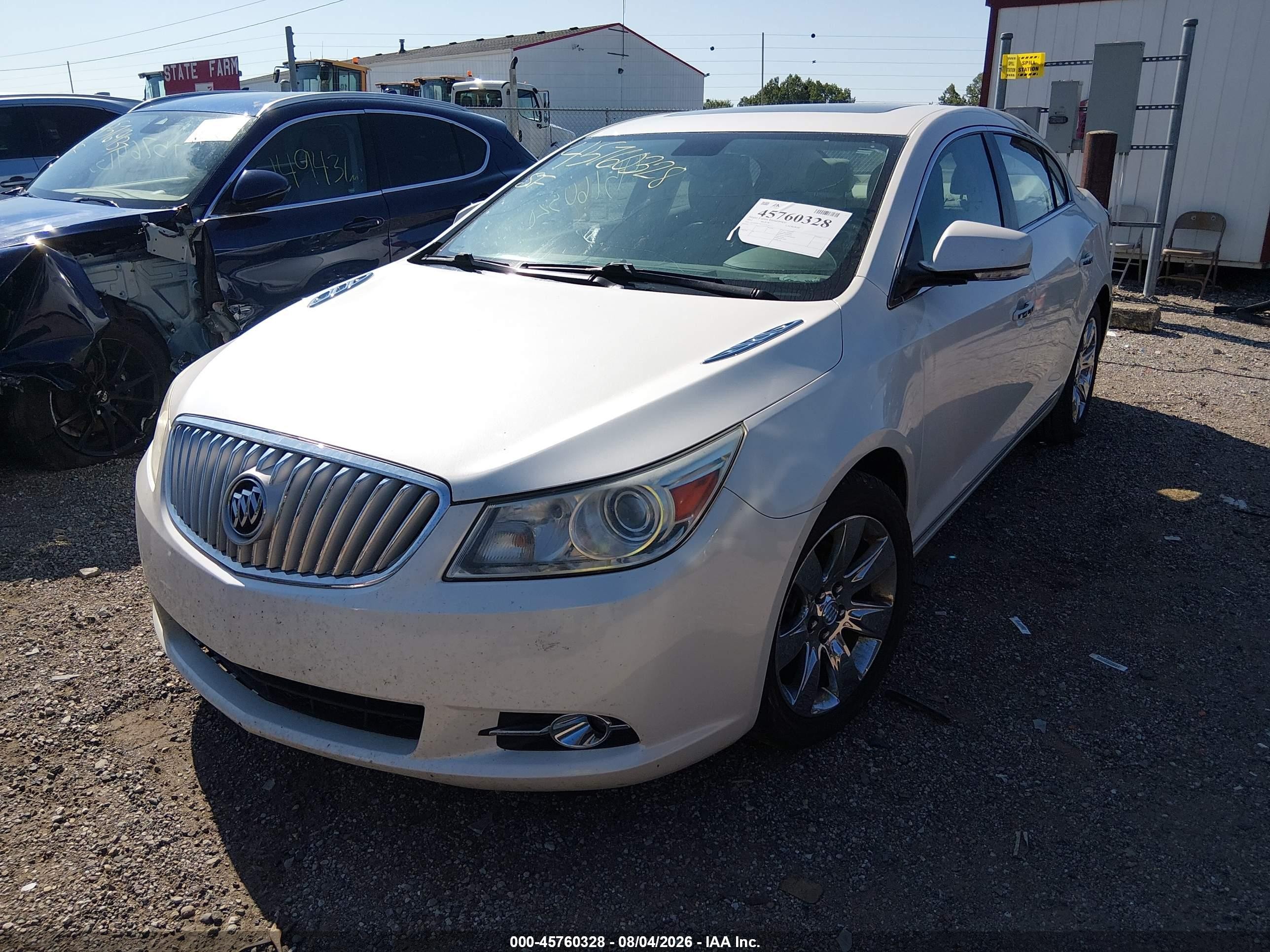 2012 Buick Lacrosse Premium 1 Group White vin: 1G4GD5E38CF137879