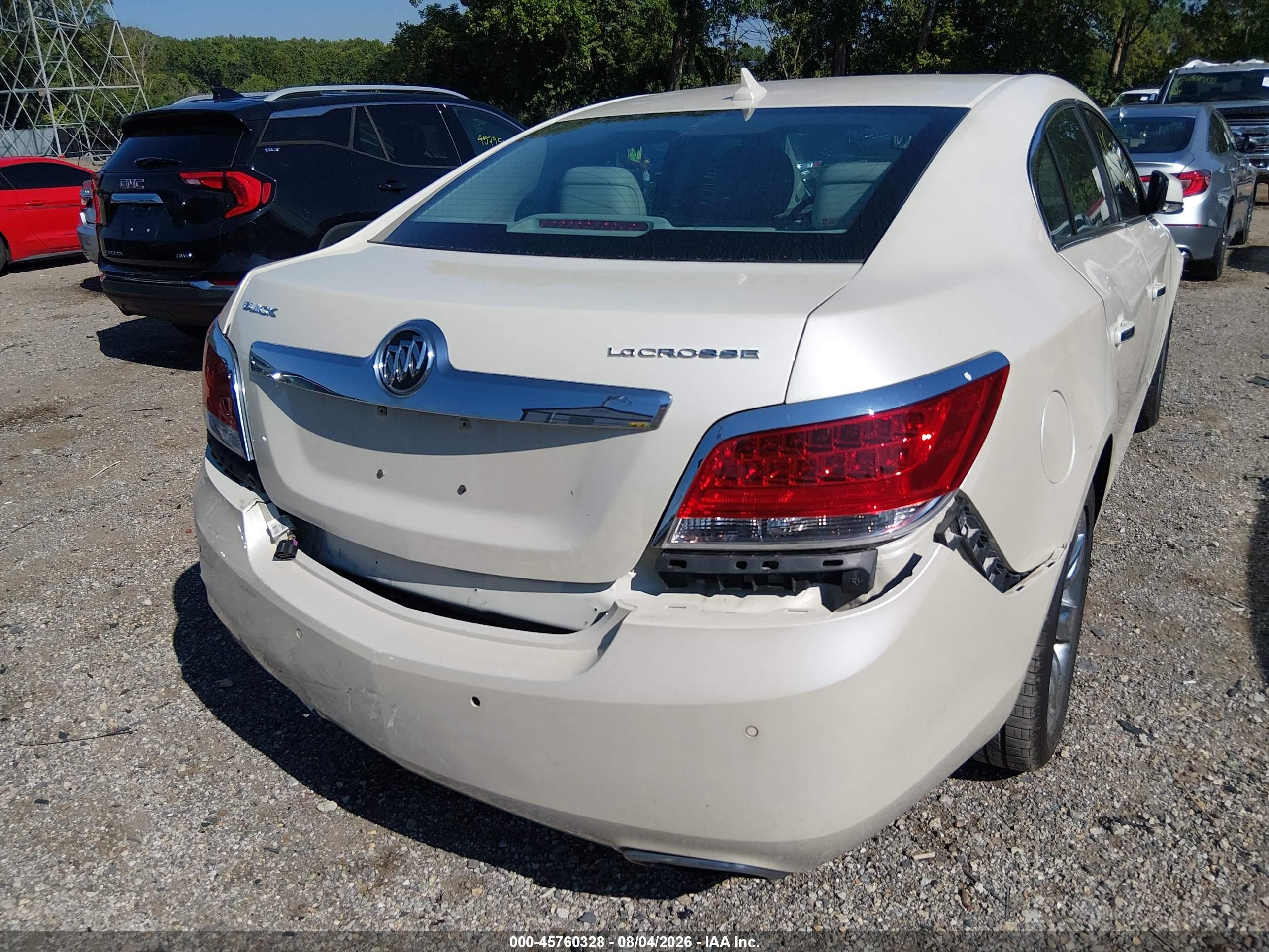 2012 Buick Lacrosse Premium 1 Group White vin: 1G4GD5E38CF137879