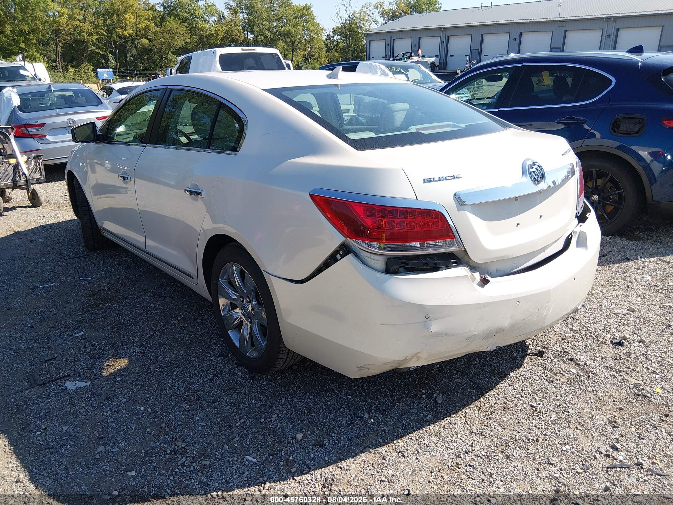 2012 Buick Lacrosse Premium 1 Group White vin: 1G4GD5E38CF137879