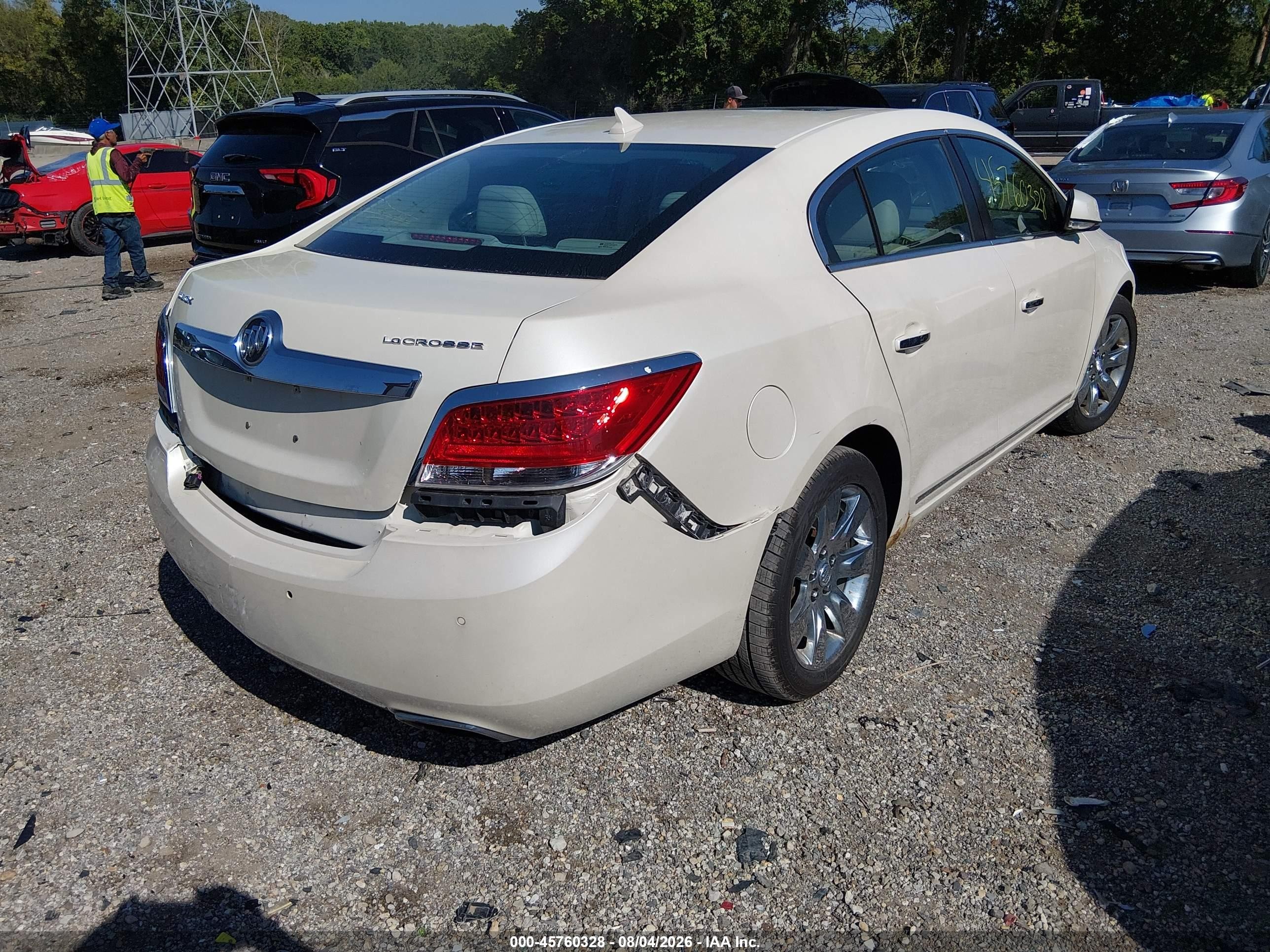 2012 Buick Lacrosse Premium 1 Group White vin: 1G4GD5E38CF137879