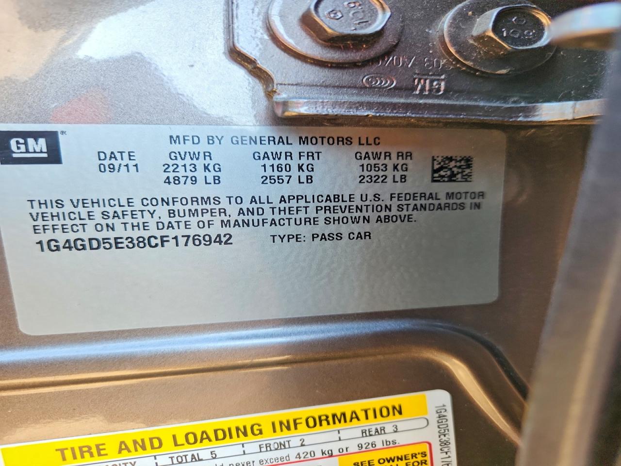 2012 Buick Lacrosse Premium Gray vin: 1G4GD5E38CF176942