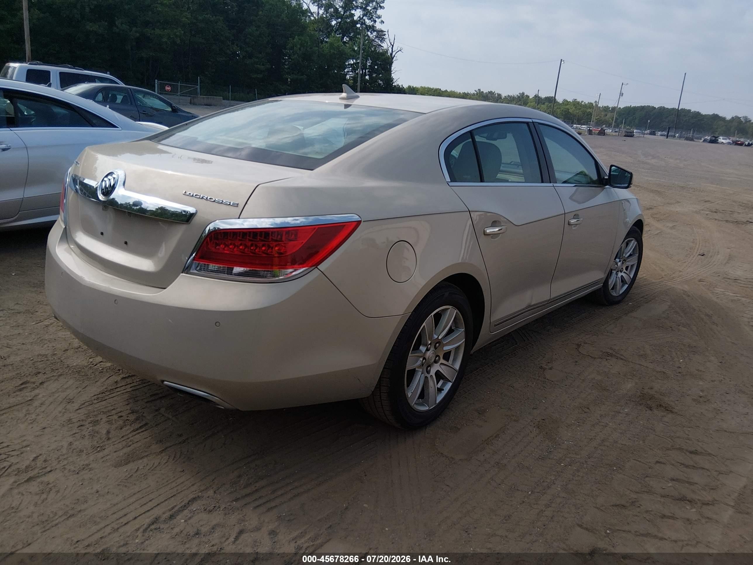 2012 Buick Lacrosse Premium 1 Group Gold vin: 1G4GD5E38CF258248