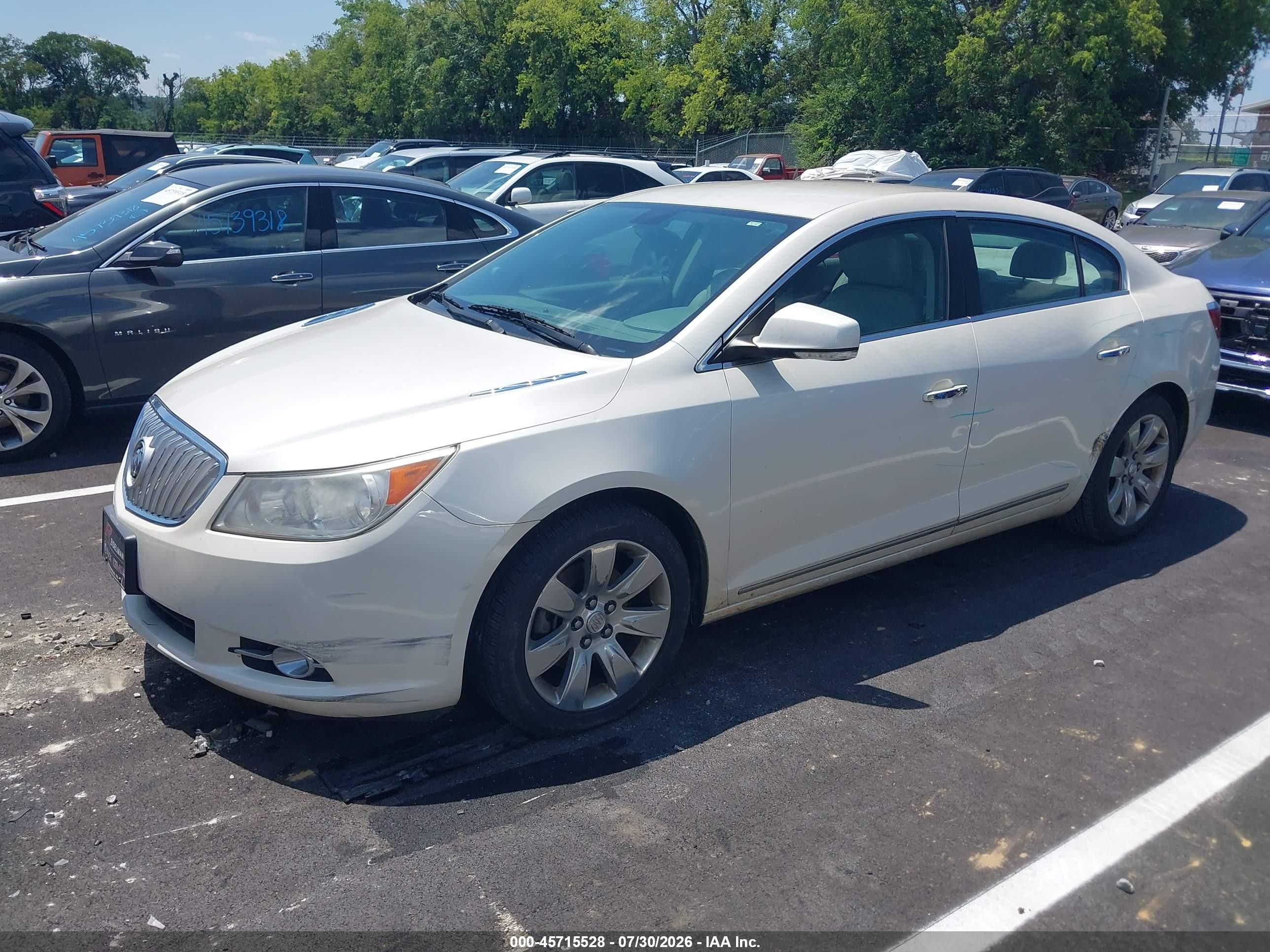 2012 Buick Lacrosse Premium 1 Group White vin: 1G4GD5E39CF129919