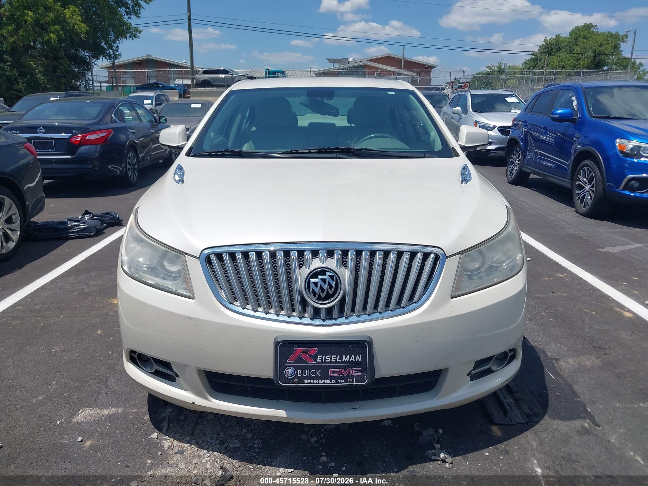 2012 Buick Lacrosse Premium 1 Group White vin: 1G4GD5E39CF129919